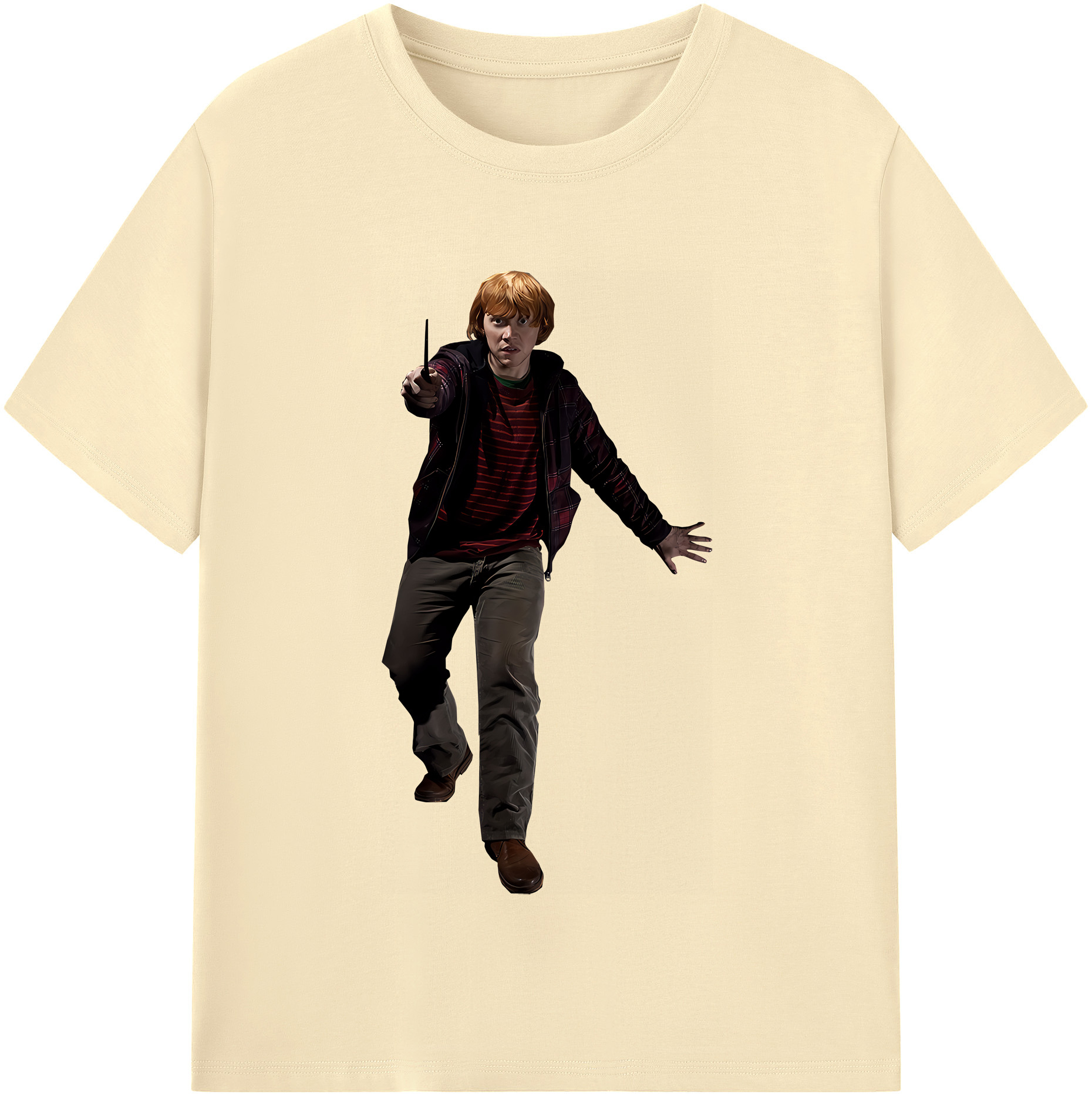 （画像用） Harry Potter ハリー・ポッターシリーズ 綿100％半袖Tシャツ（フロントプリント）