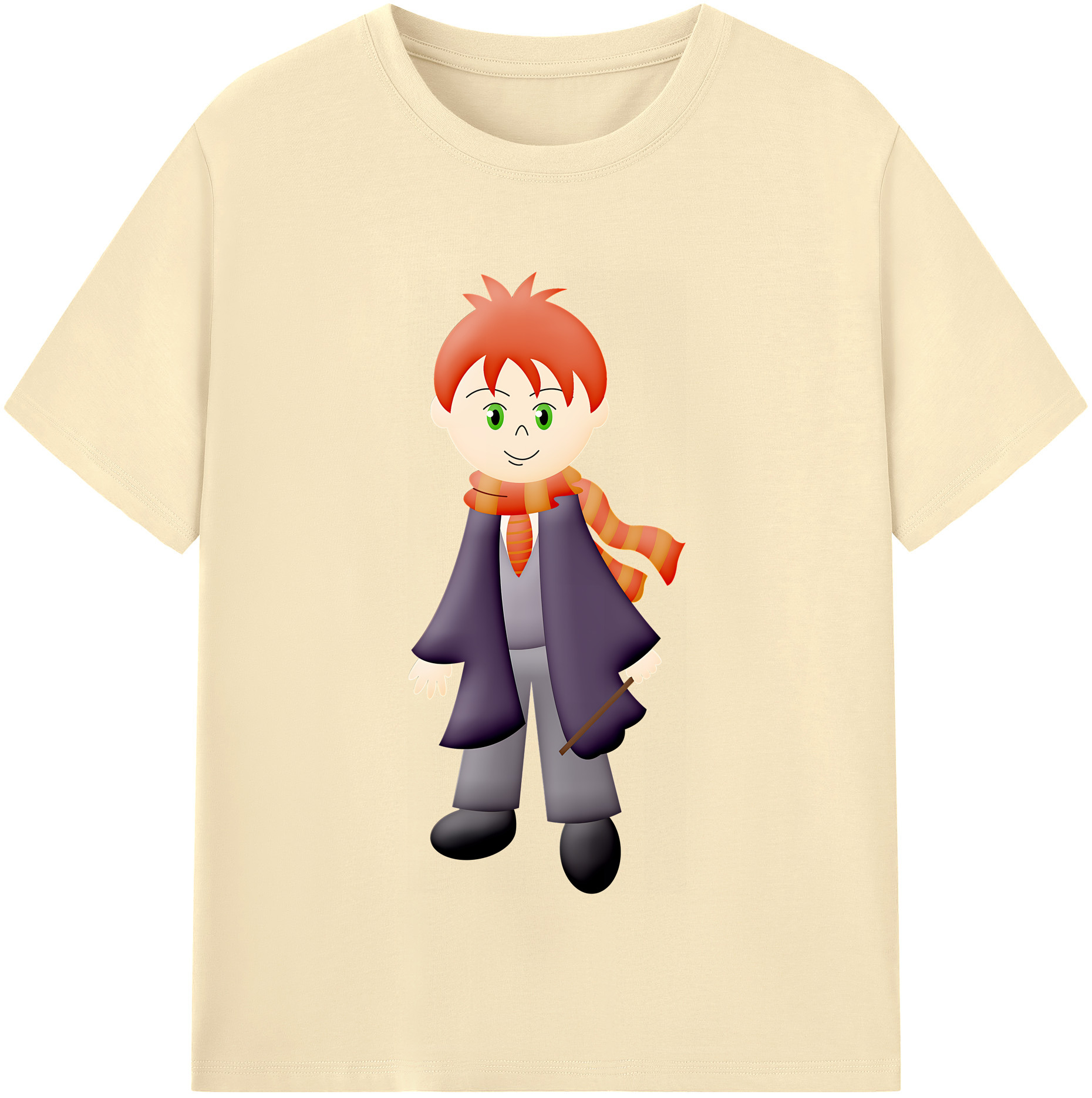 （画像用） Harry Potter ハリー・ポッターシリーズ 綿100％半袖Tシャツ（フロントプリント）