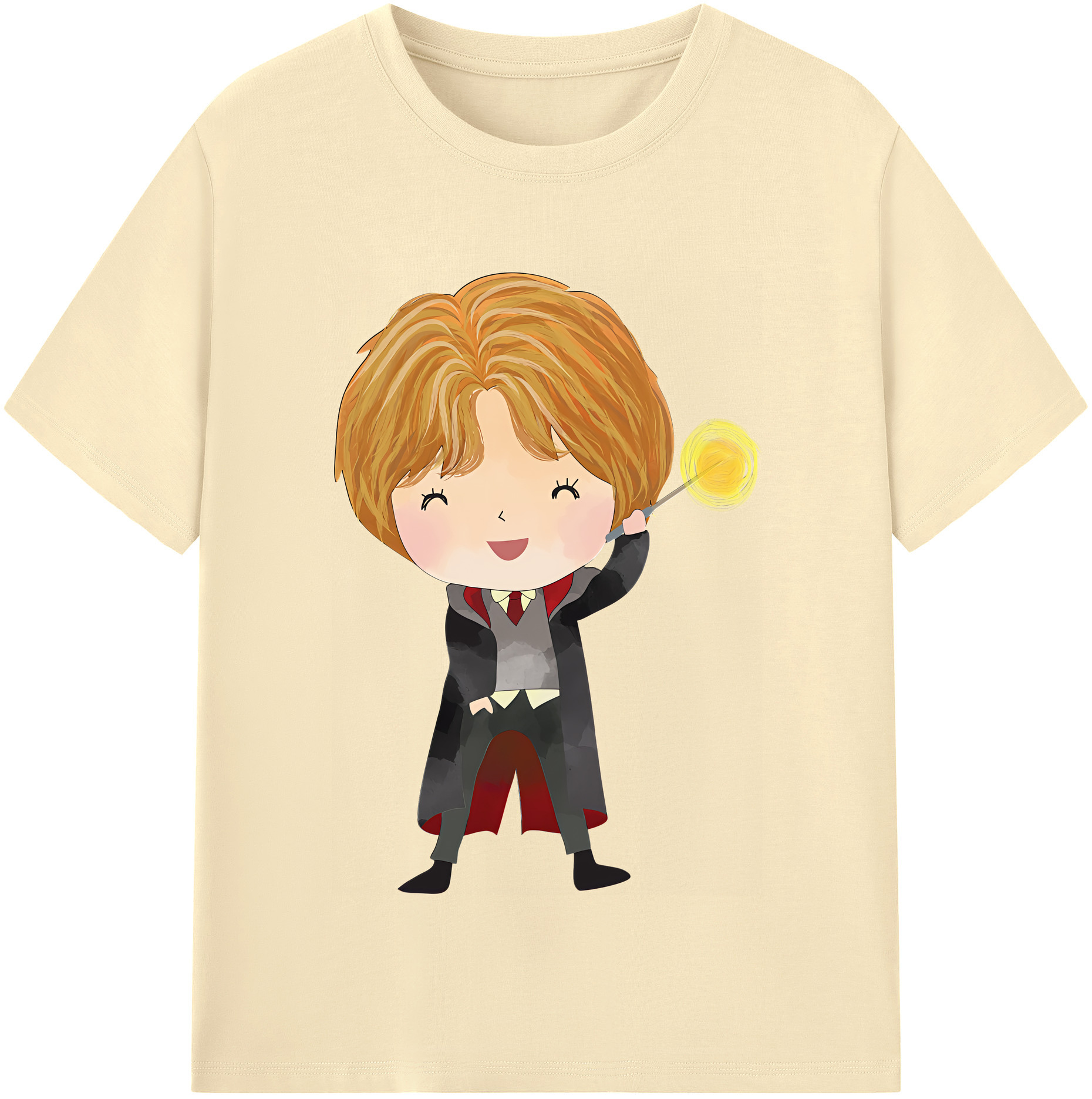 （画像用） Harry Potter ハリー・ポッターシリーズ 綿100％半袖Tシャツ（フロントプリント）
