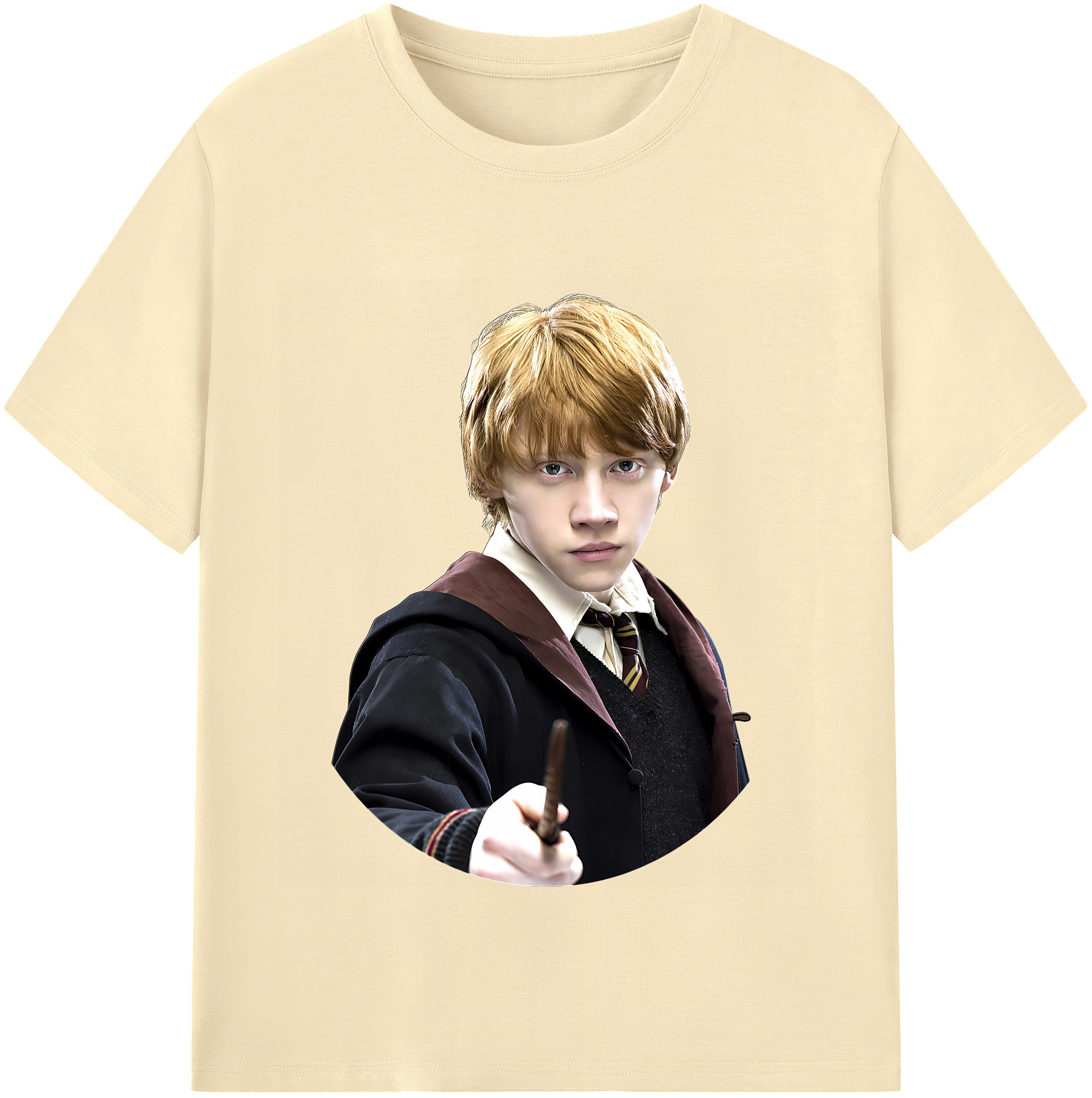 （画像用） Harry Potter ハリー・ポッターシリーズ 綿100％半袖Tシャツ（フロントプリント）