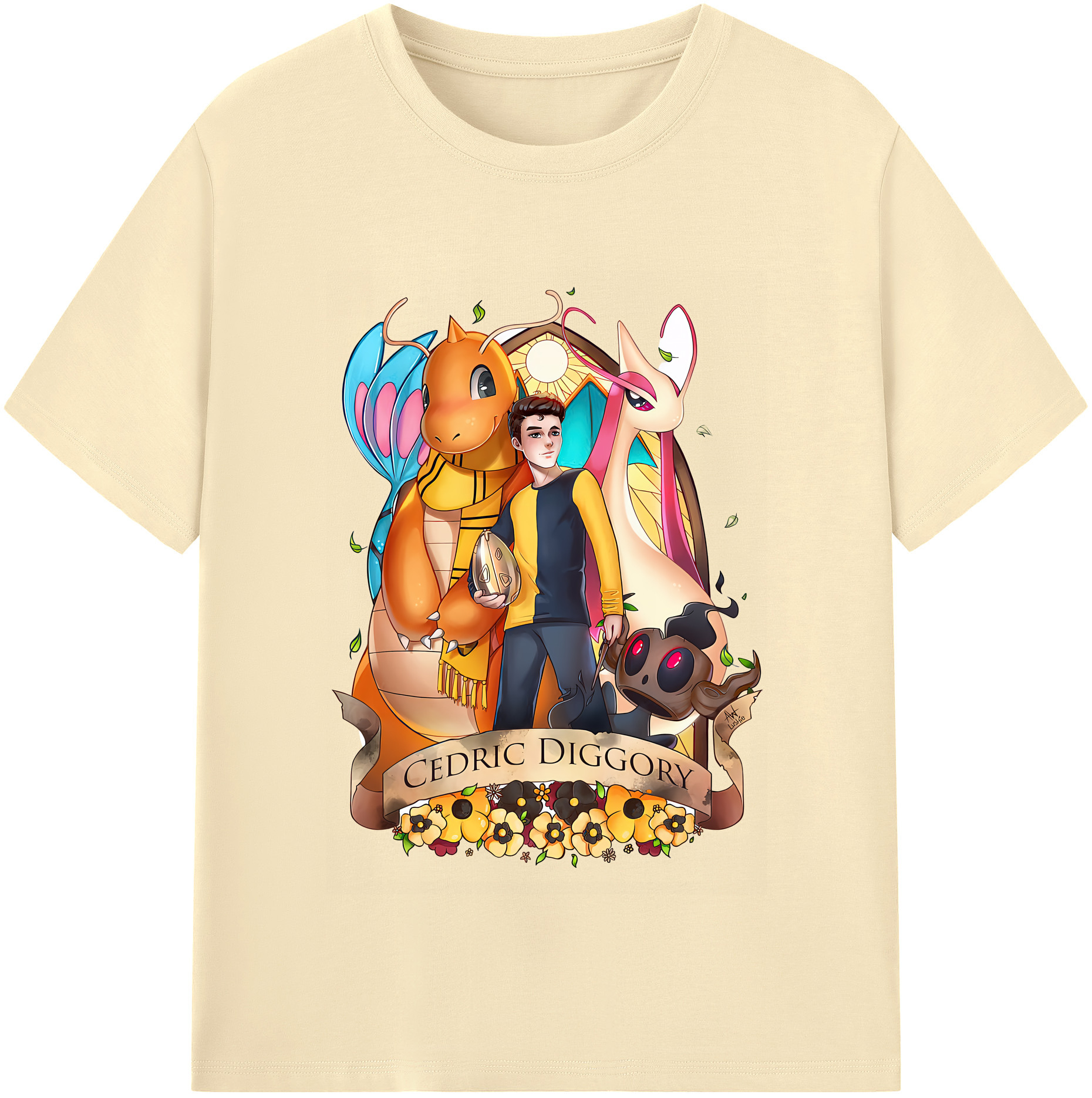 （画像用） Harry Potter ハリー・ポッターシリーズ 綿100％半袖Tシャツ（フロントプリント）