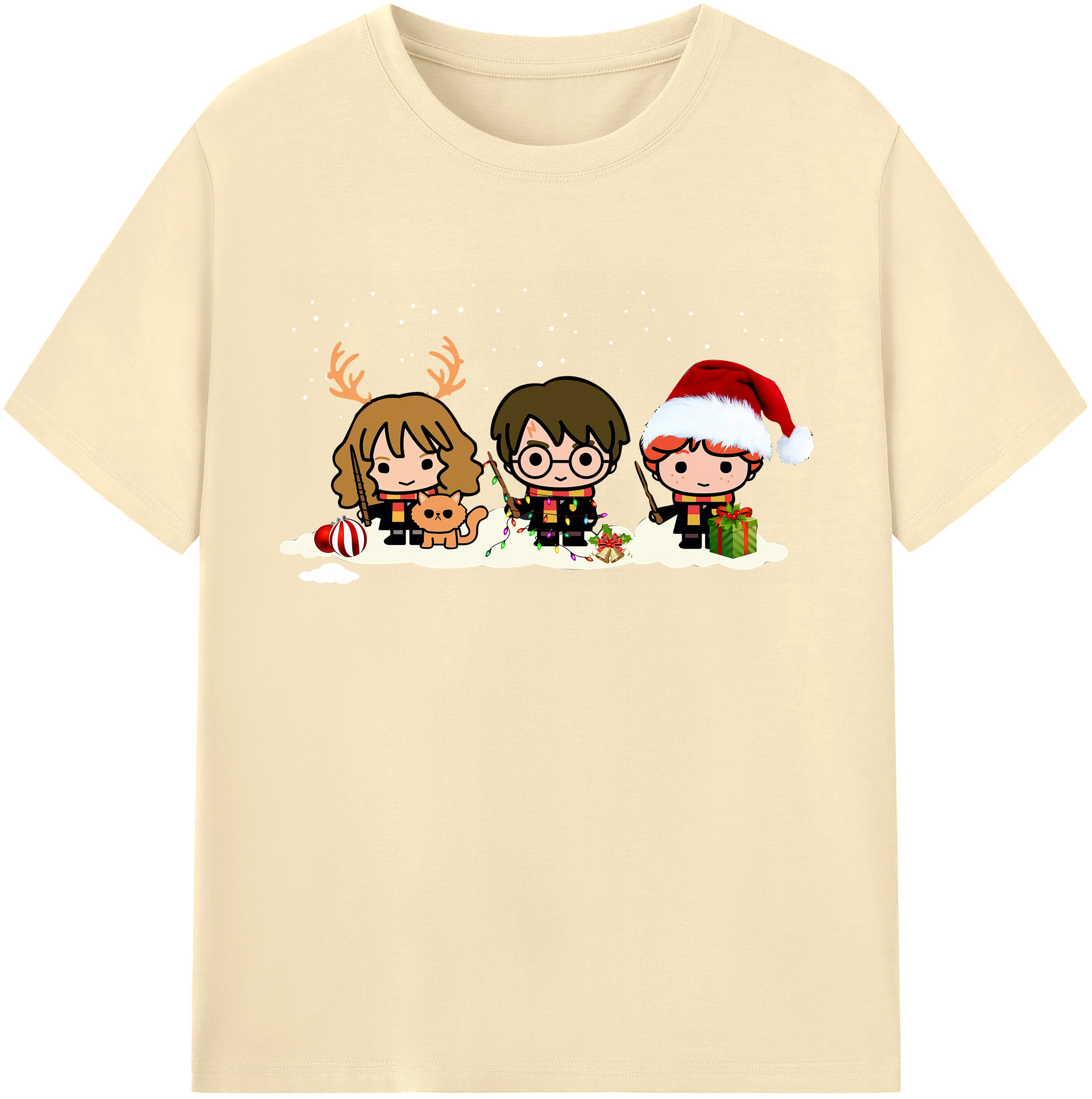 （画像用） Harry Potter ハリー・ポッターシリーズ 綿100％半袖Tシャツ（フロントプリント）