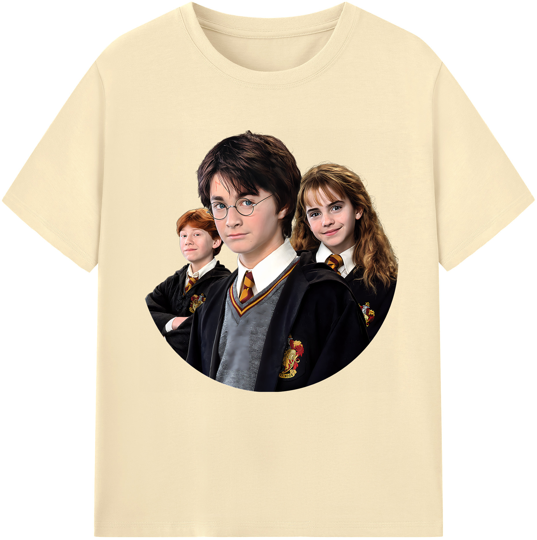 （画像用） Harry Potter ハリー・ポッターシリーズ 綿100％半袖Tシャツ（フロントプリント）