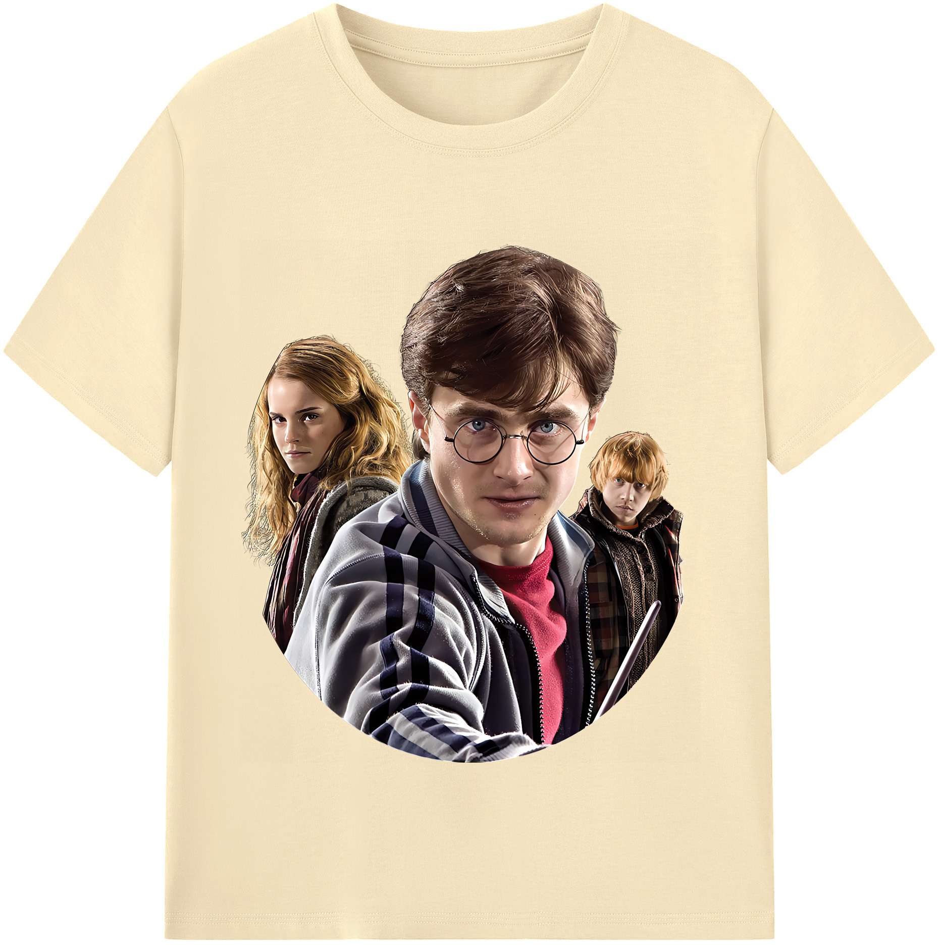 （画像用） Harry Potter ハリー・ポッターシリーズ 綿100％半袖Tシャツ（フロントプリント）