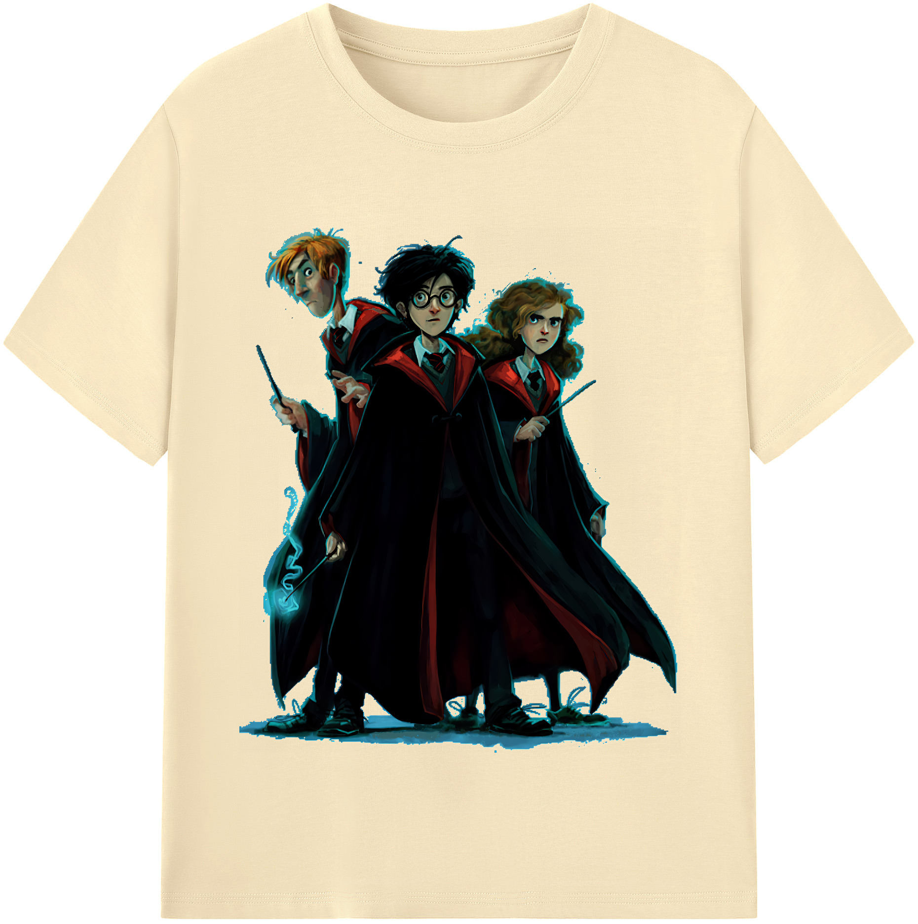 （画像用） Harry Potter ハリー・ポッターシリーズ 綿100％半袖Tシャツ（フロントプリント）