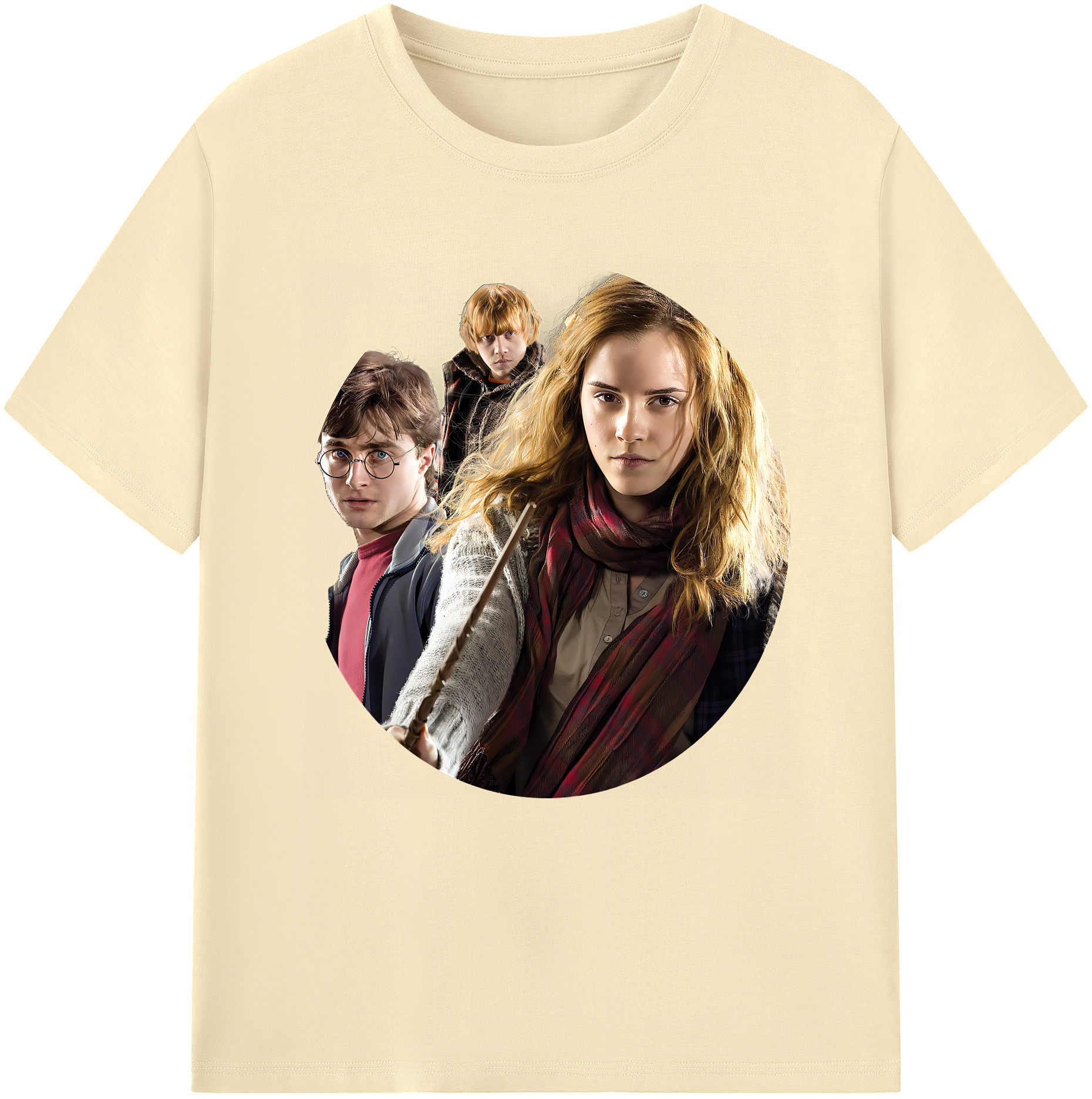 （画像用） Harry Potter ハリー・ポッターシリーズ 綿100％半袖Tシャツ（フロントプリント）