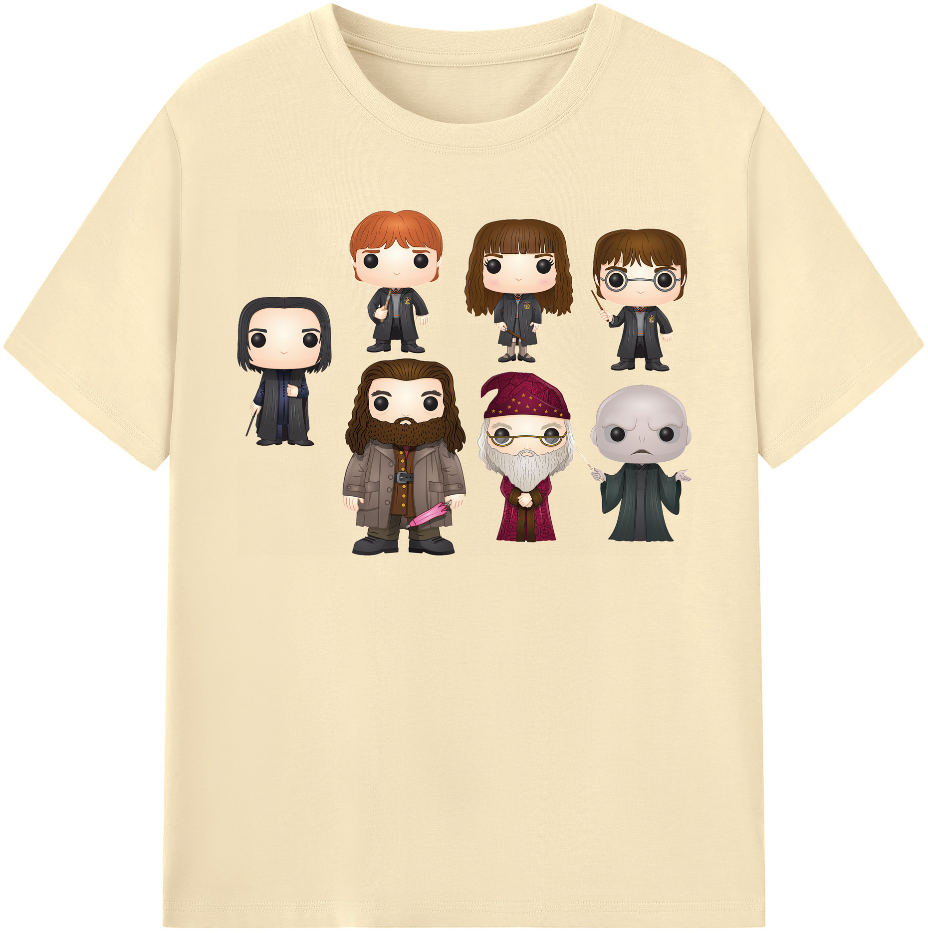 （画像用） Harry Potter ハリー・ポッターシリーズ 綿100％半袖Tシャツ（フロントプリント）