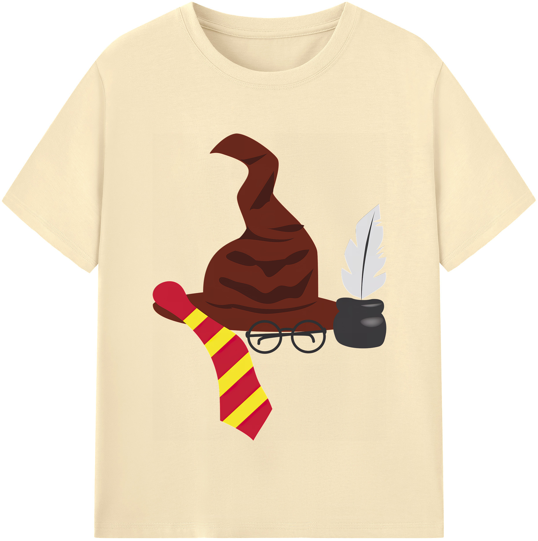（画像用） Harry Potter ハリー・ポッターシリーズ 綿100％半袖Tシャツ（フロントプリント）