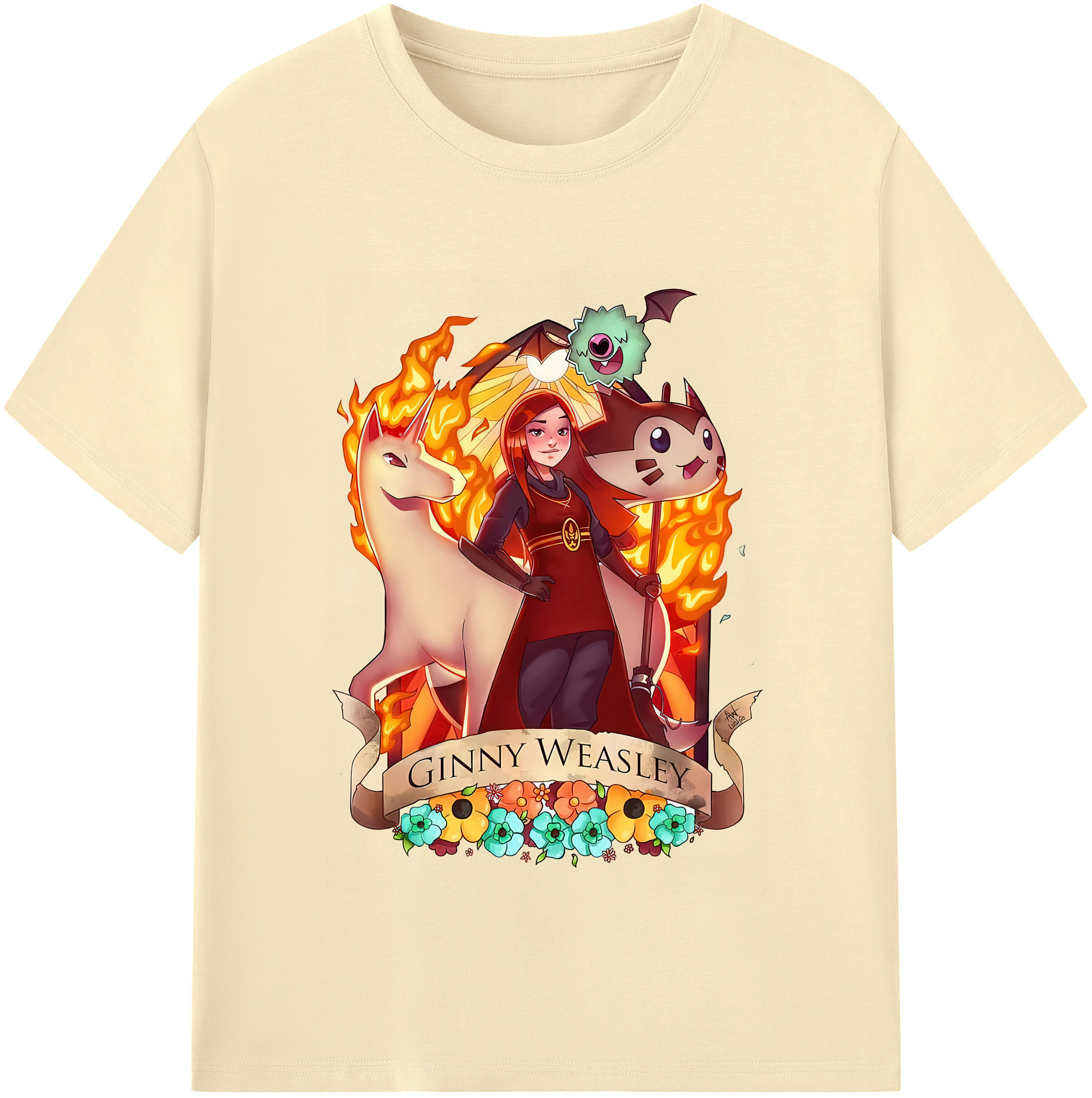 （画像用） Harry Potter ハリー・ポッターシリーズ 綿100％半袖Tシャツ（フロントプリント）
