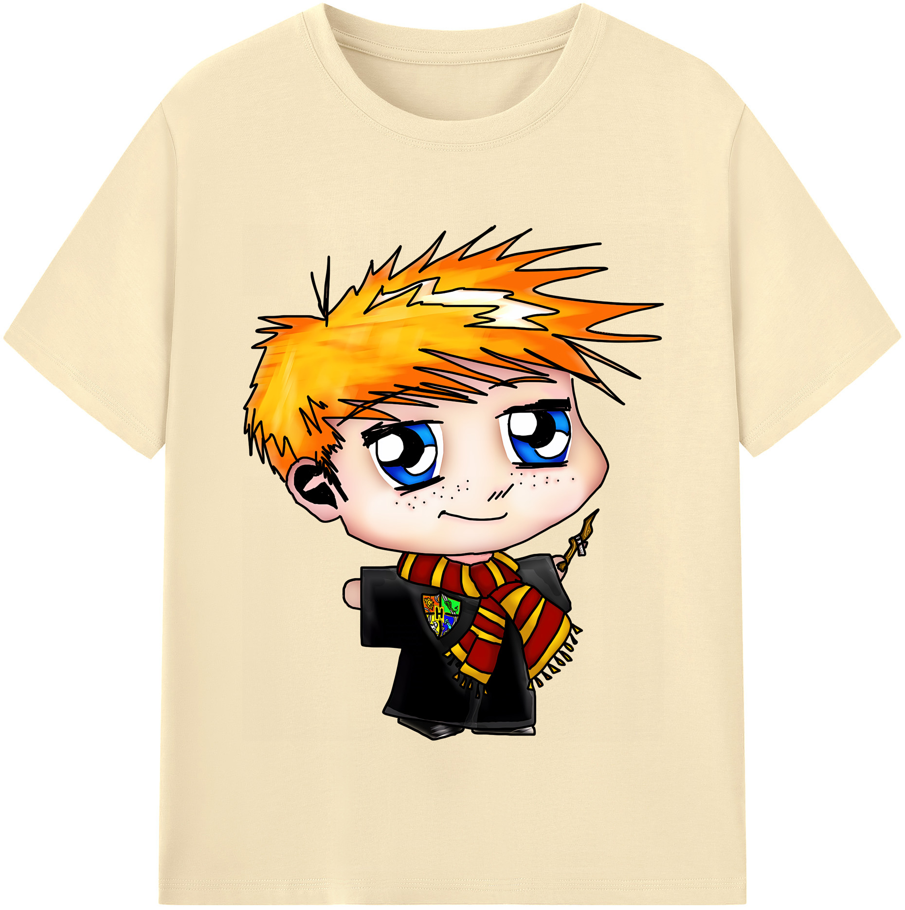 （画像用） Harry Potter ハリー・ポッターシリーズ 綿100％半袖Tシャツ（フロントプリント）
