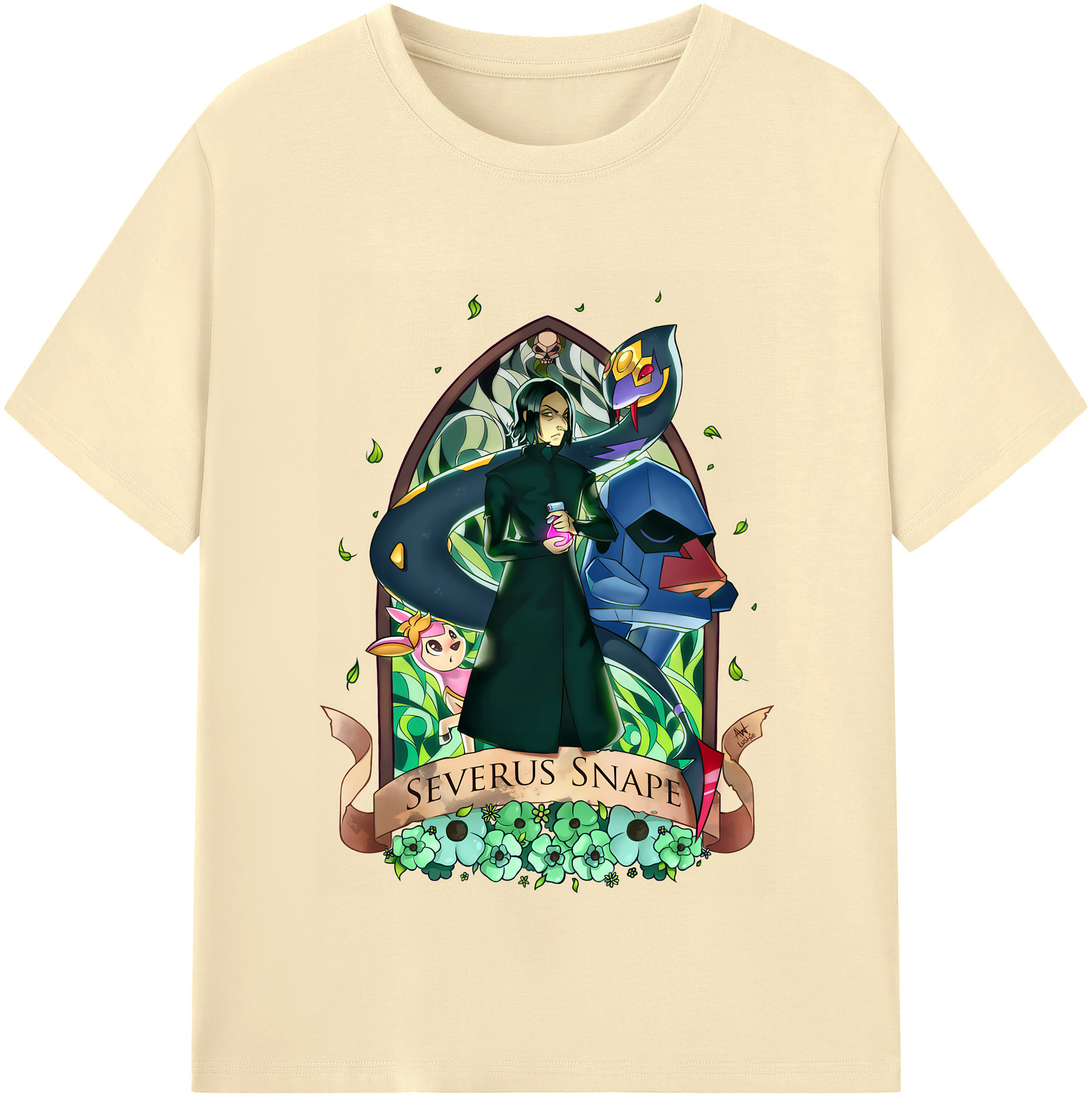 （画像用） Harry Potter ハリー・ポッターシリーズ 綿100％半袖Tシャツ（フロントプリント）