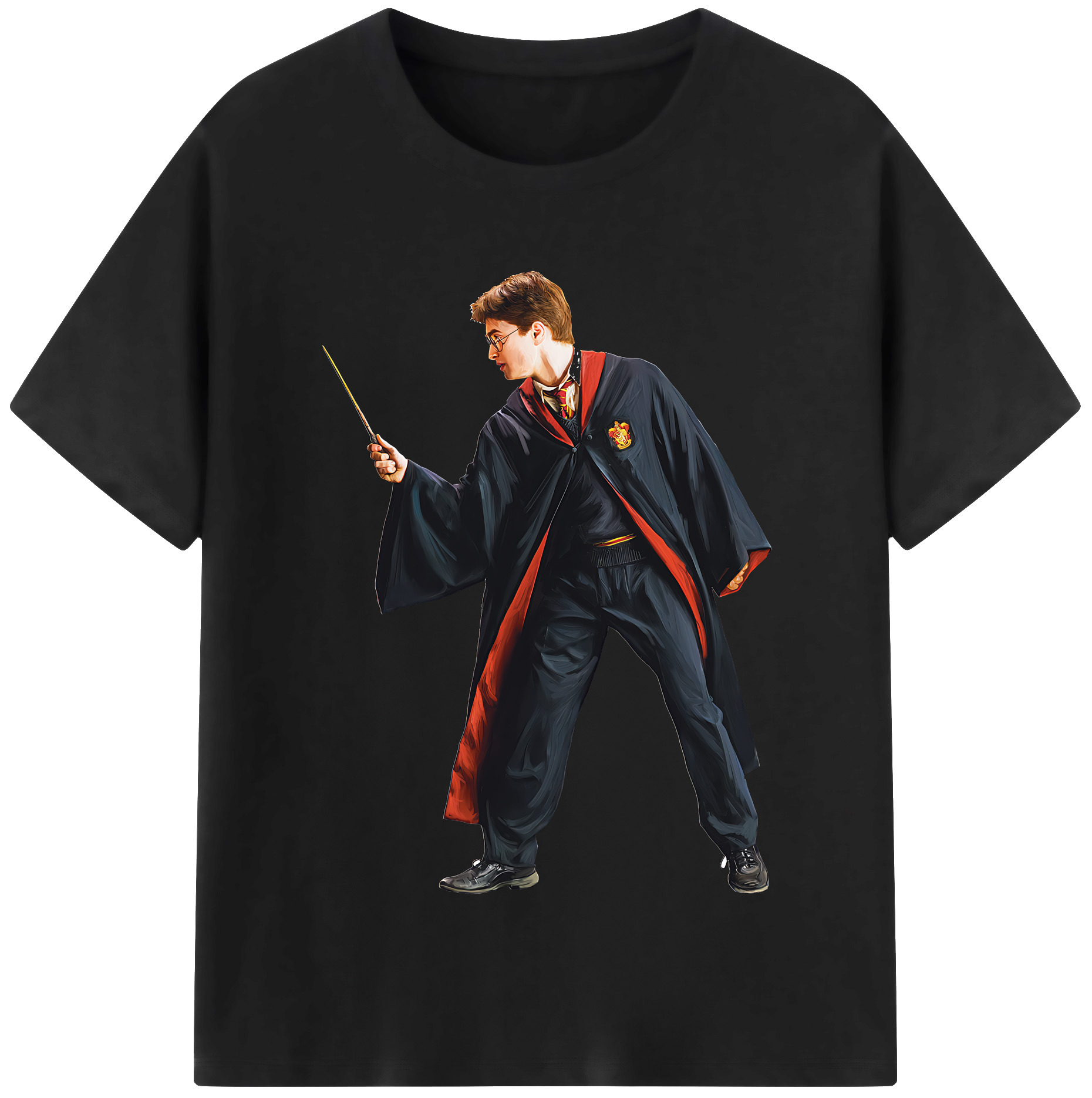 （画像用） Harry Potter ハリー・ポッターシリーズ 綿100％半袖Tシャツ（フロントプリント）