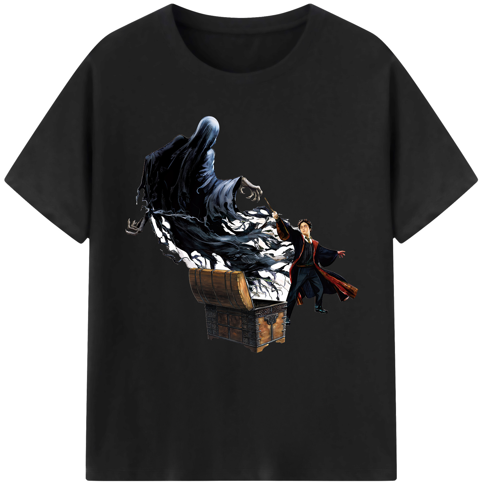 （画像用） Harry Potter ハリー・ポッターシリーズ 綿100％半袖Tシャツ（フロントプリント）