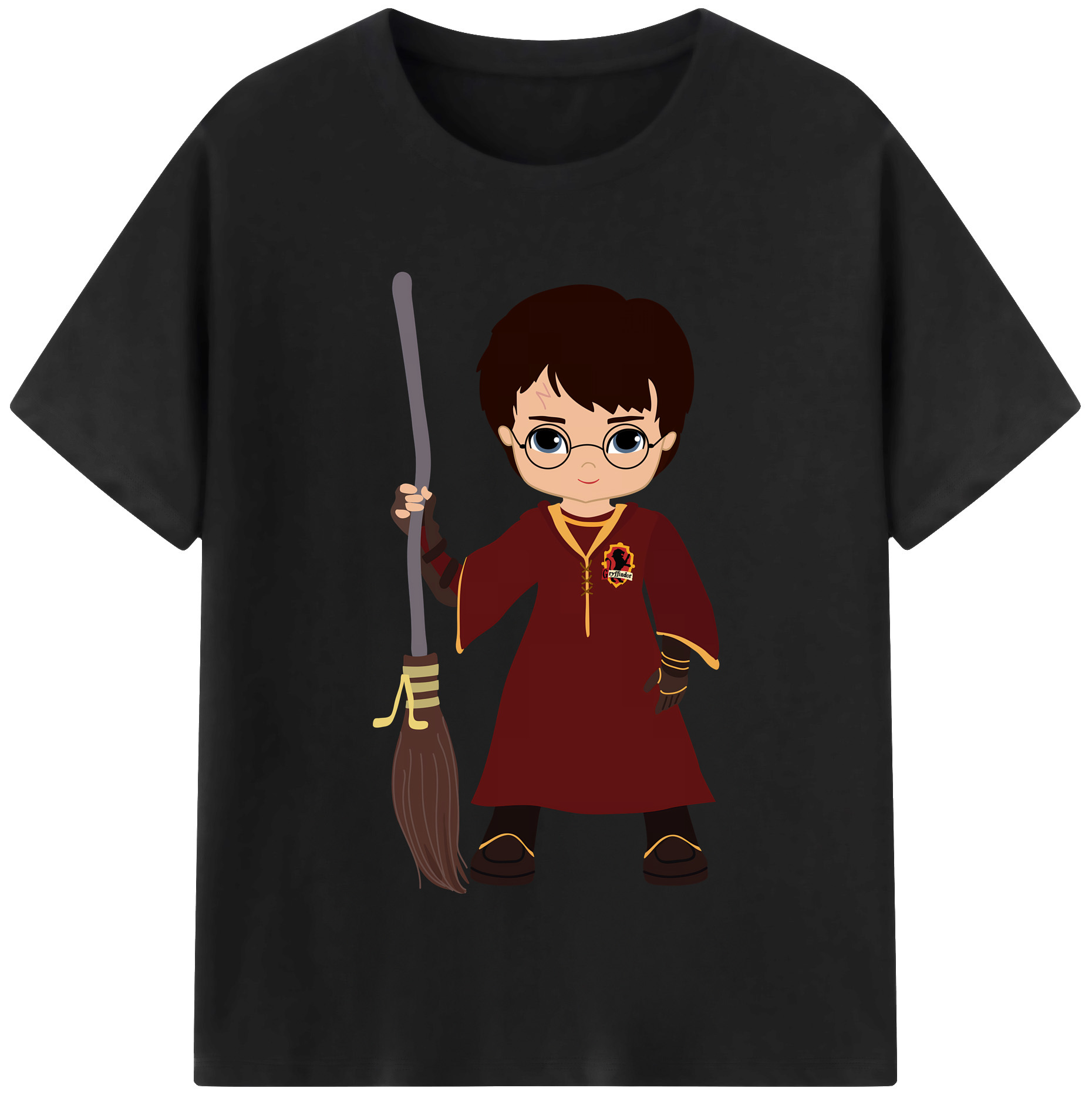 （画像用） Harry Potter ハリー・ポッターシリーズ 綿100％半袖Tシャツ（フロントプリント）