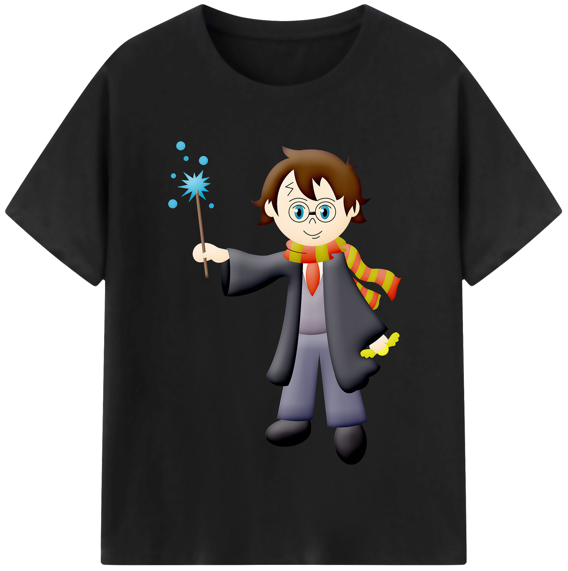（画像用） Harry Potter ハリー・ポッターシリーズ 綿100％半袖Tシャツ（フロントプリント）