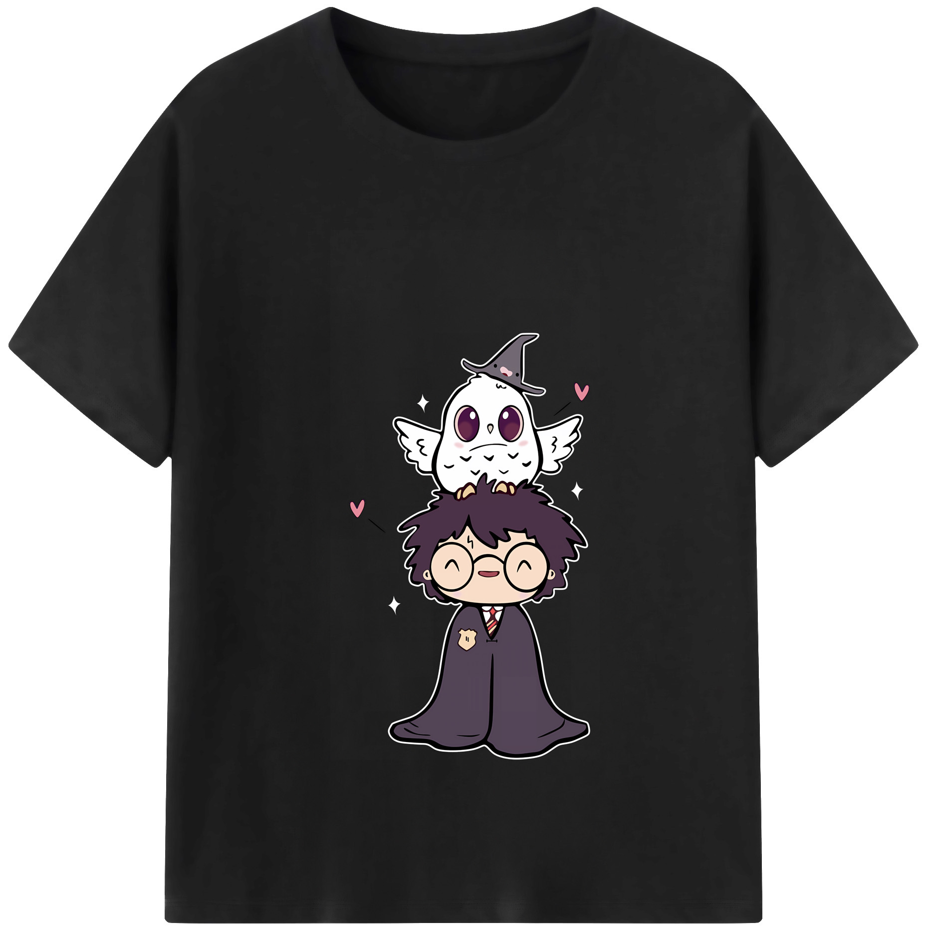 （画像用） Harry Potter ハリー・ポッターシリーズ 綿100％半袖Tシャツ（フロントプリント）