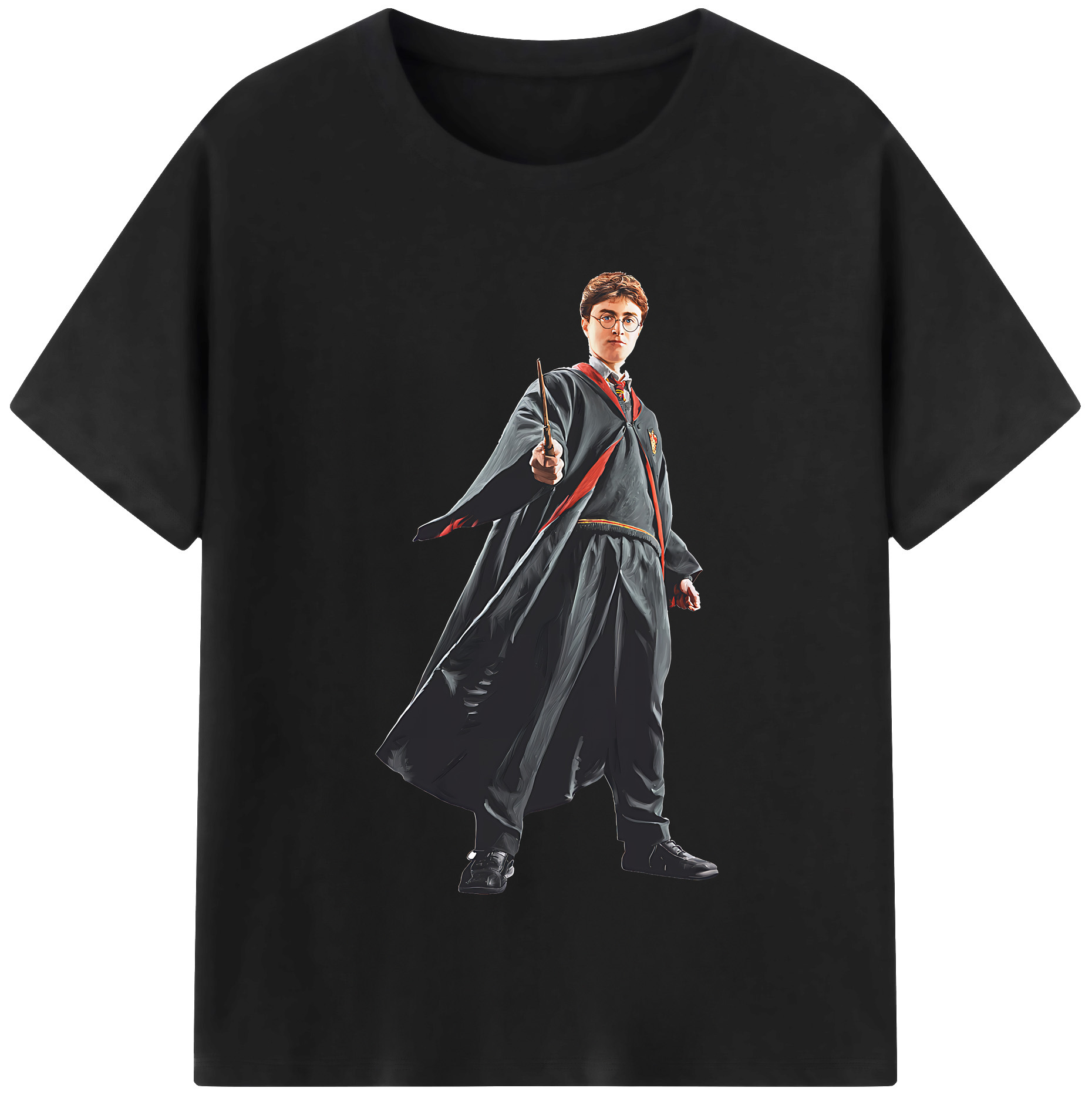 （画像用） Harry Potter ハリー・ポッターシリーズ 綿100％半袖Tシャツ（フロントプリント）