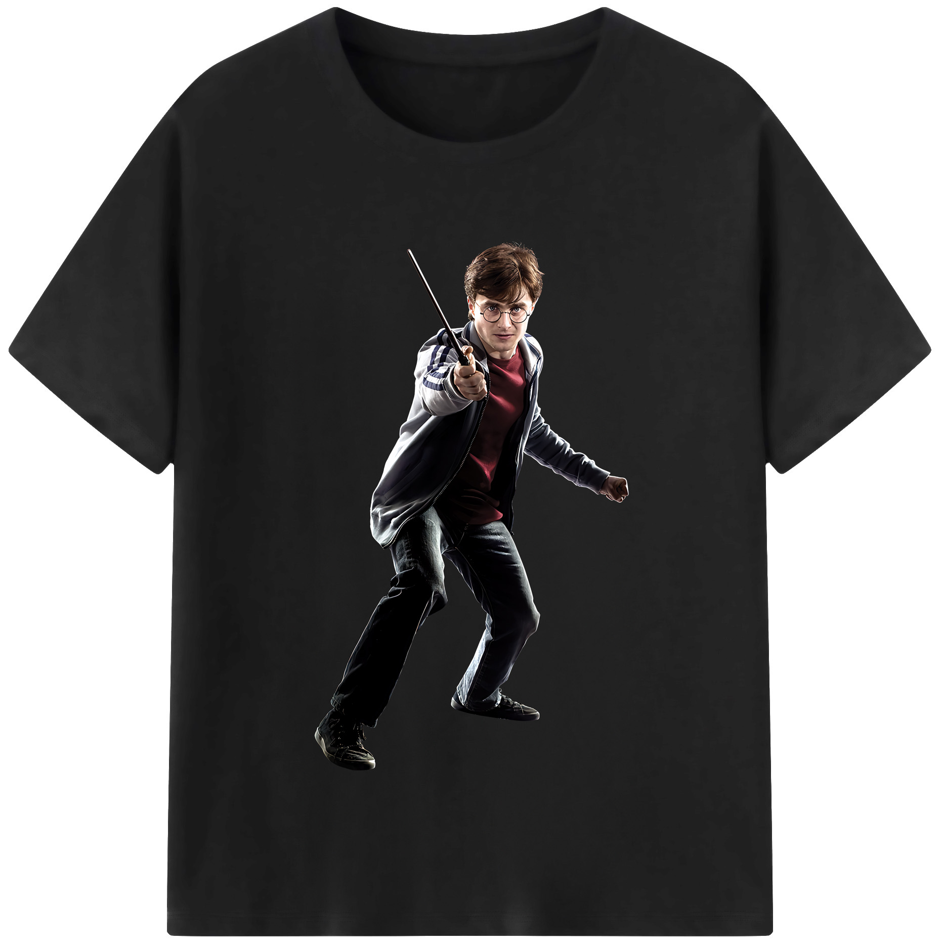（画像用） Harry Potter ハリー・ポッターシリーズ 綿100％半袖Tシャツ（フロントプリント）