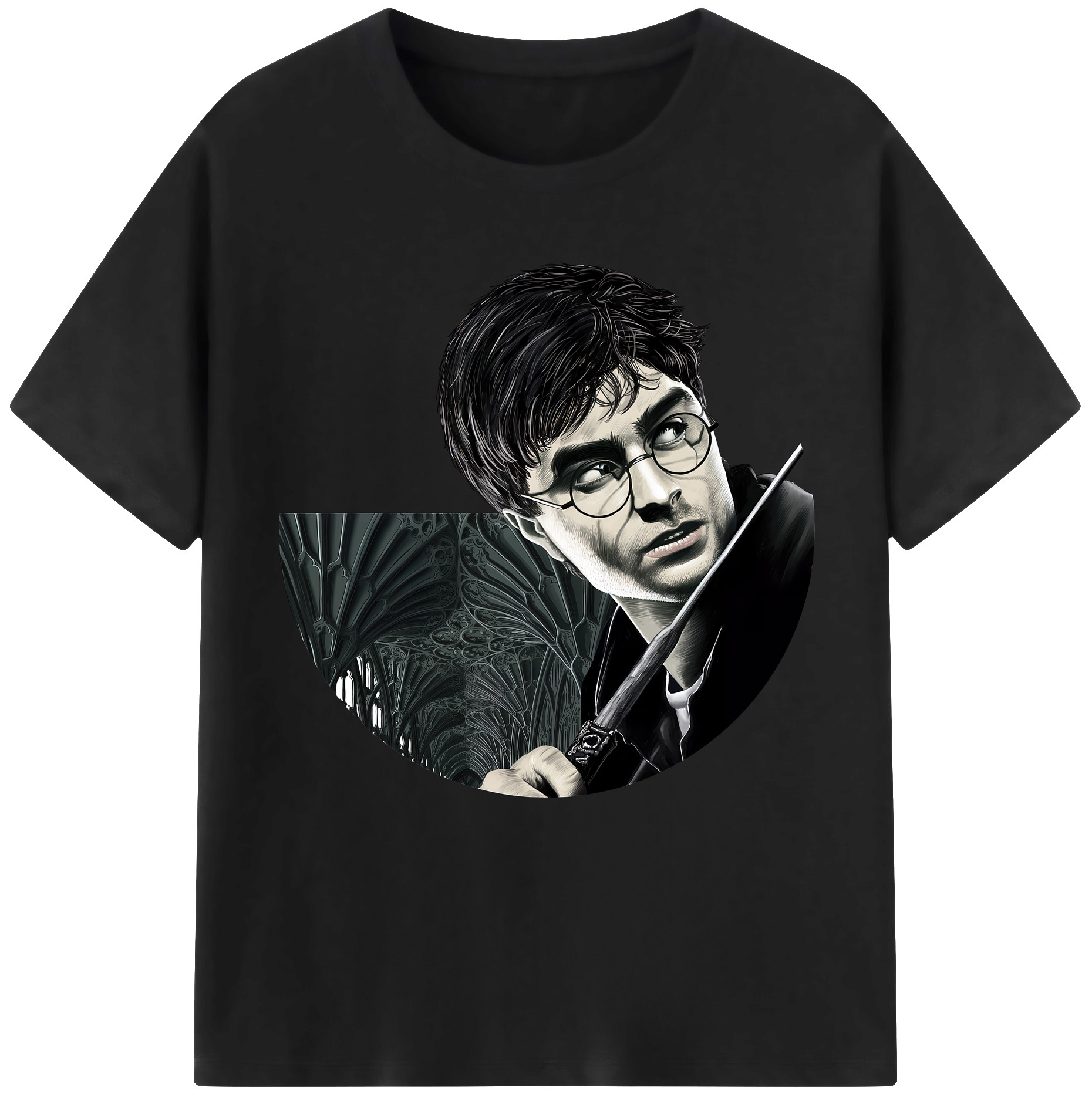 （画像用） Harry Potter ハリー・ポッターシリーズ 綿100％半袖Tシャツ（フロントプリント）