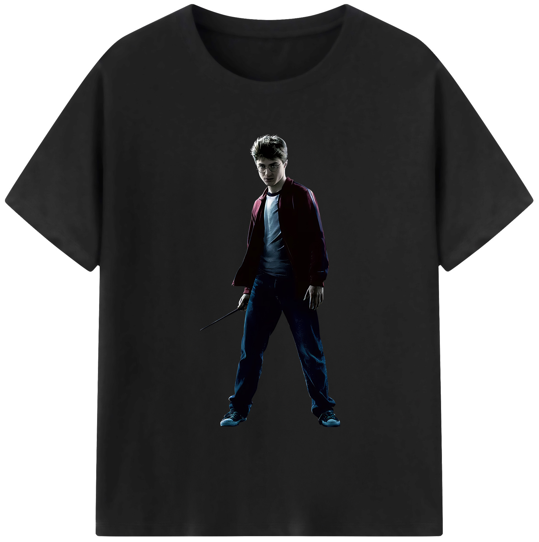 （画像用） Harry Potter ハリー・ポッターシリーズ 綿100％半袖Tシャツ（フロントプリント）