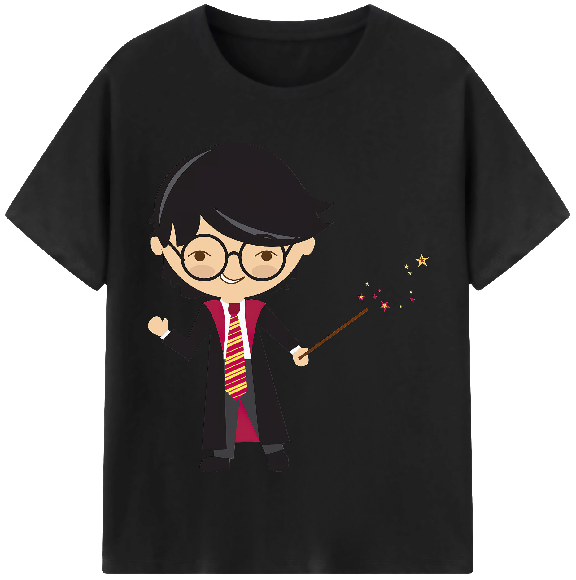 （画像用） Harry Potter ハリー・ポッターシリーズ 綿100％半袖Tシャツ（フロントプリント）