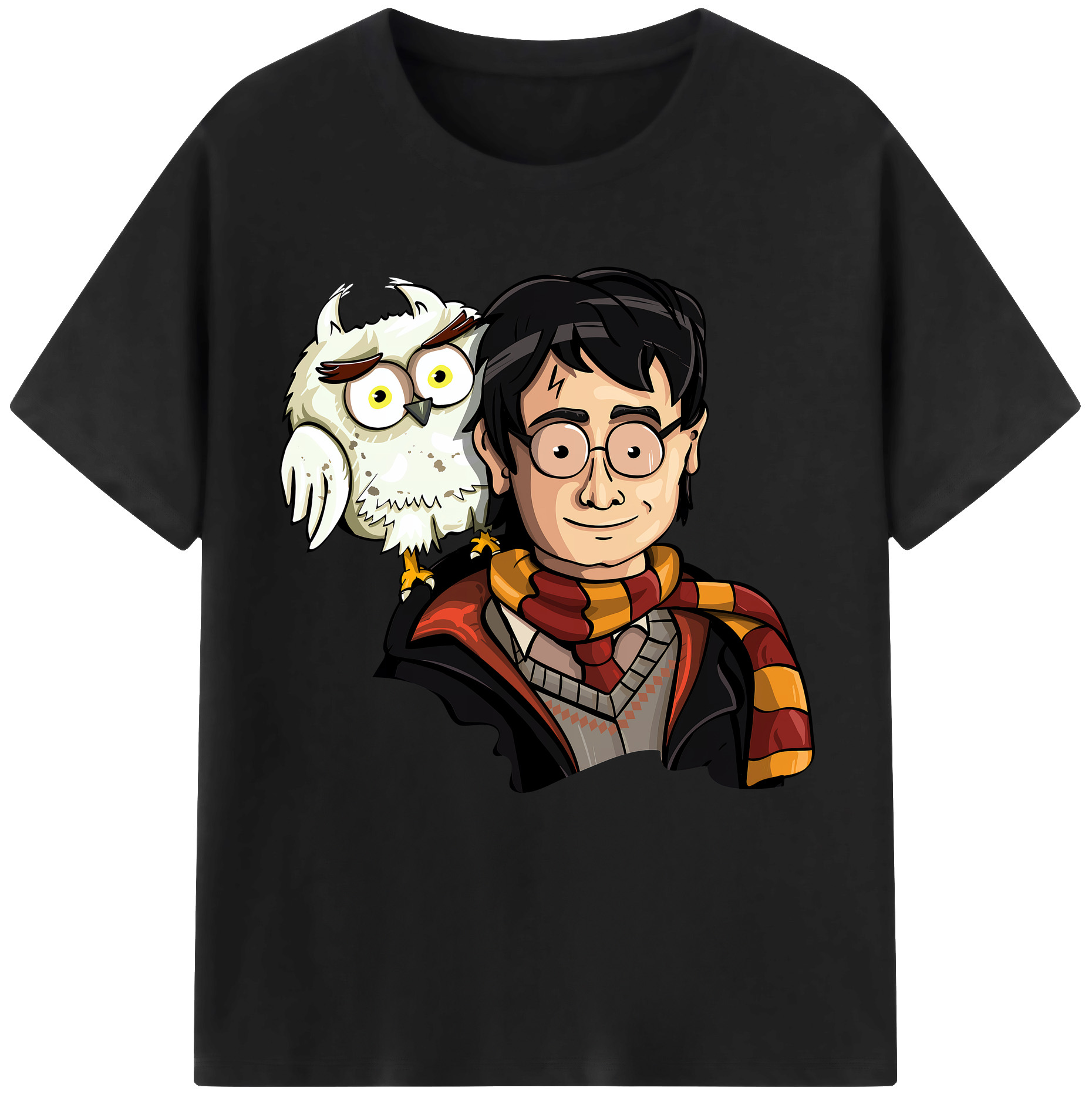 （画像用） Harry Potter ハリー・ポッターシリーズ 綿100％半袖Tシャツ（フロントプリント）
