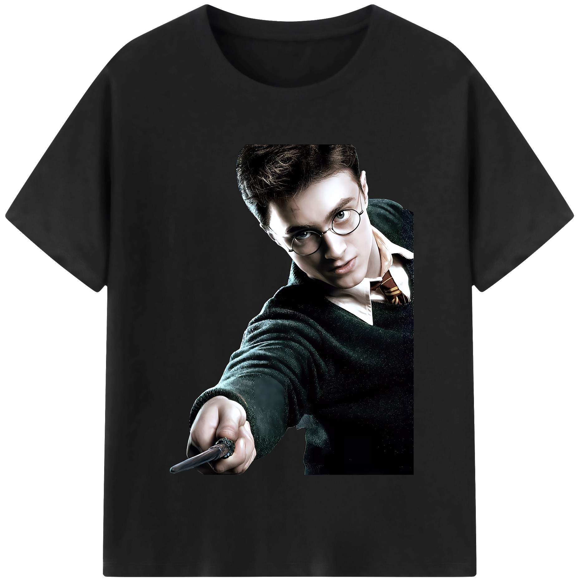 （画像用） Harry Potter ハリー・ポッターシリーズ 綿100％半袖Tシャツ（フロントプリント）