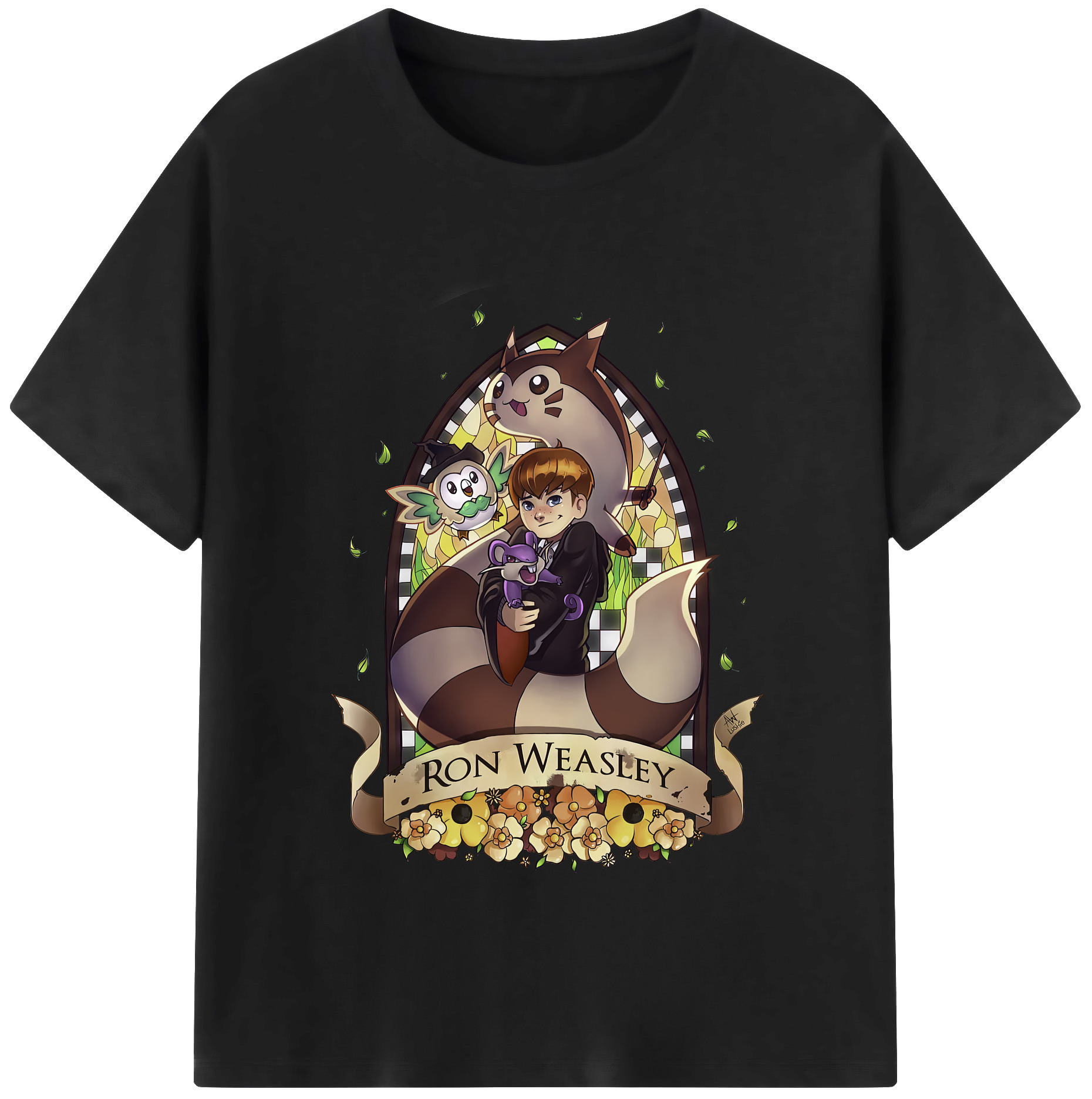 （画像用） Harry Potter ハリー・ポッターシリーズ 綿100％半袖Tシャツ（フロントプリント）