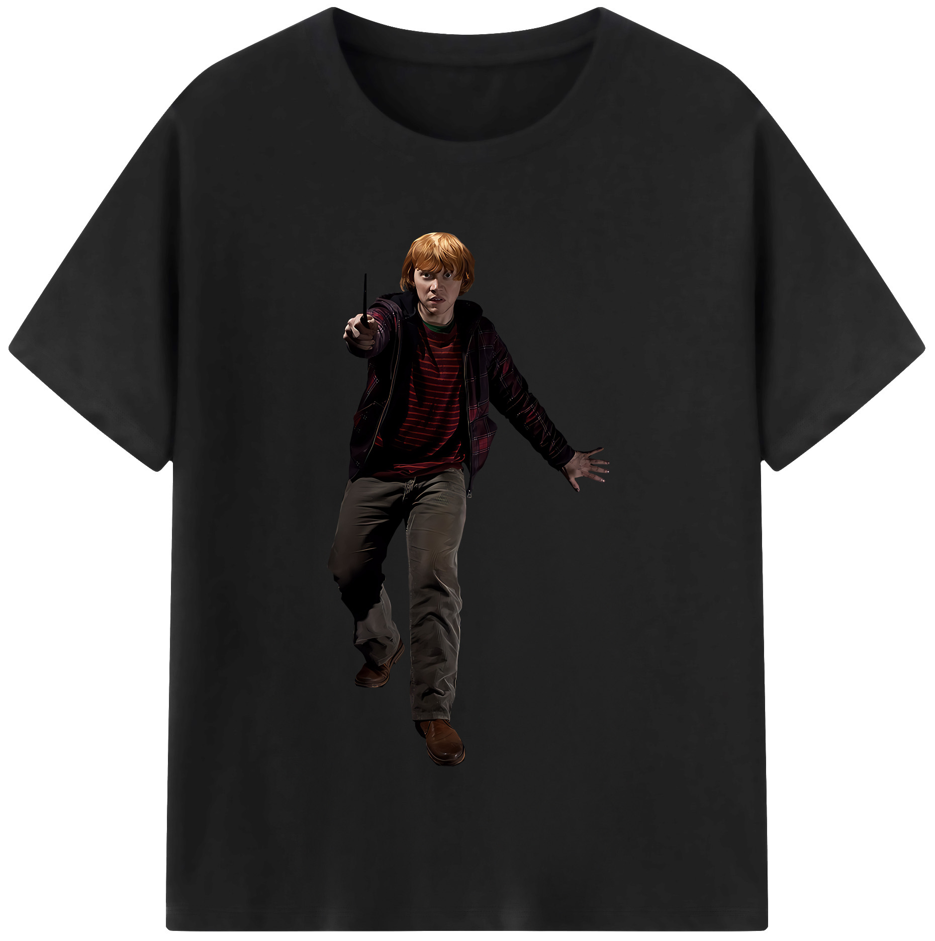 （画像用） Harry Potter ハリー・ポッターシリーズ 綿100％半袖Tシャツ（フロントプリント）