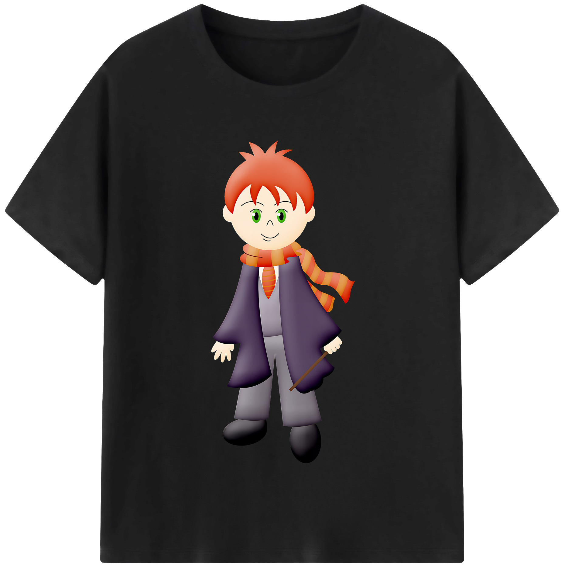 （画像用） Harry Potter ハリー・ポッターシリーズ 綿100％半袖Tシャツ（フロントプリント）