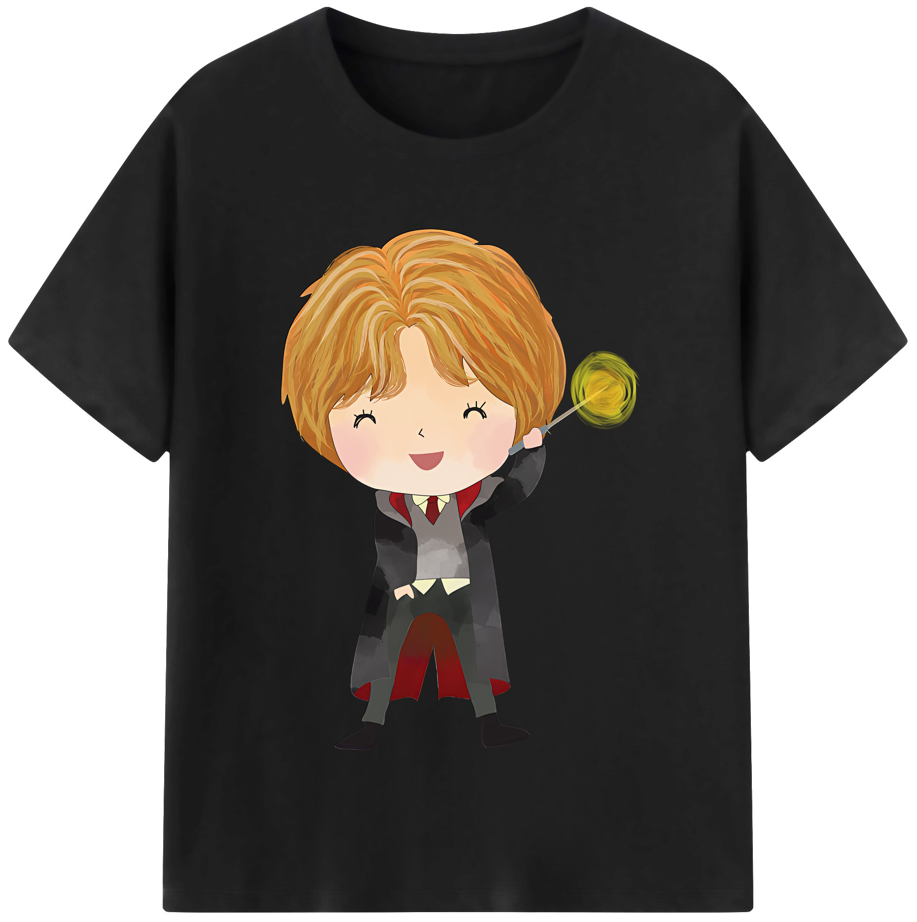 （画像用） Harry Potter ハリー・ポッターシリーズ 綿100％半袖Tシャツ（フロントプリント）