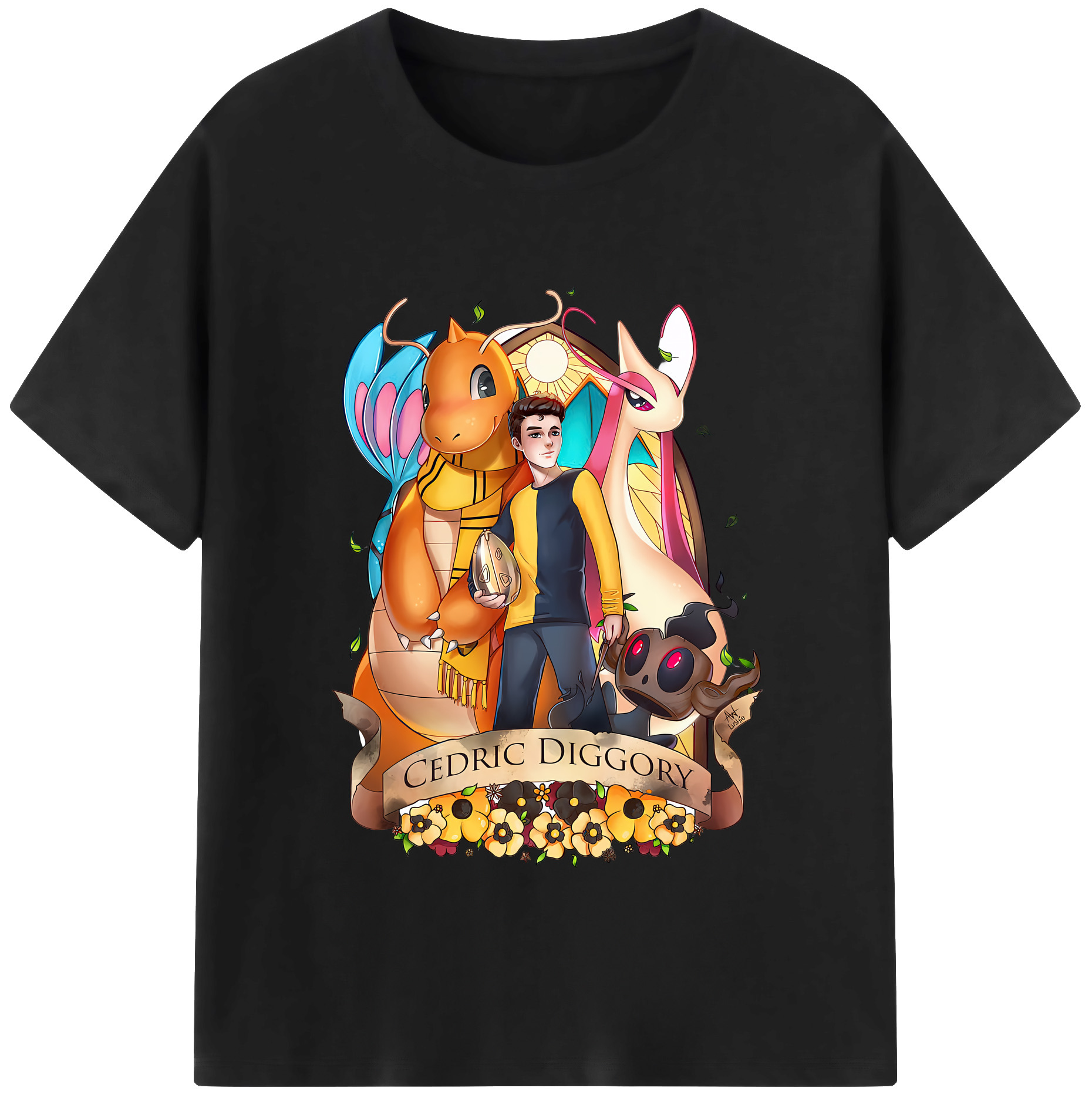（画像用） Harry Potter ハリー・ポッターシリーズ 綿100％半袖Tシャツ（フロントプリント）