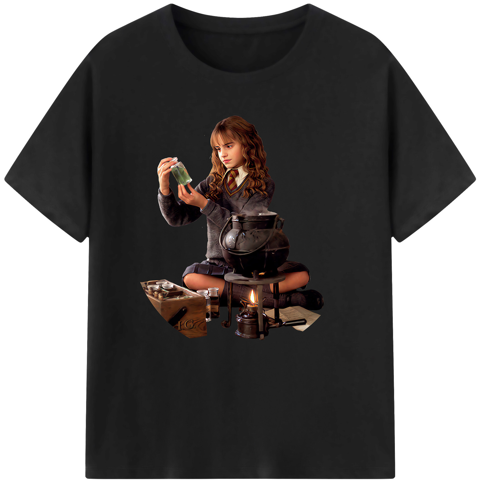 （画像用） Harry Potter ハリー・ポッターシリーズ 綿100％半袖Tシャツ（フロントプリント）