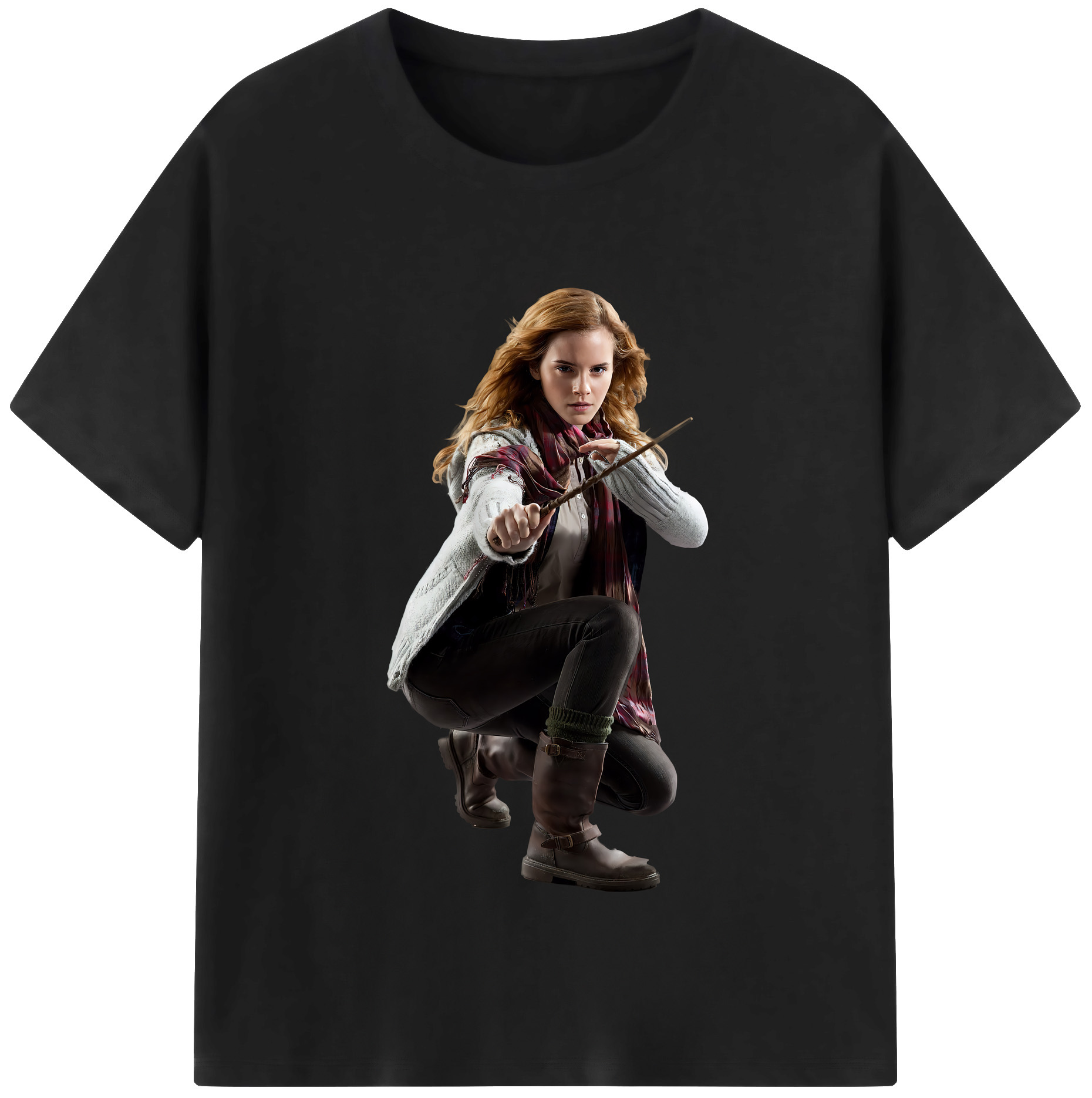（画像用） Harry Potter ハリー・ポッターシリーズ 綿100％半袖Tシャツ（フロントプリント）
