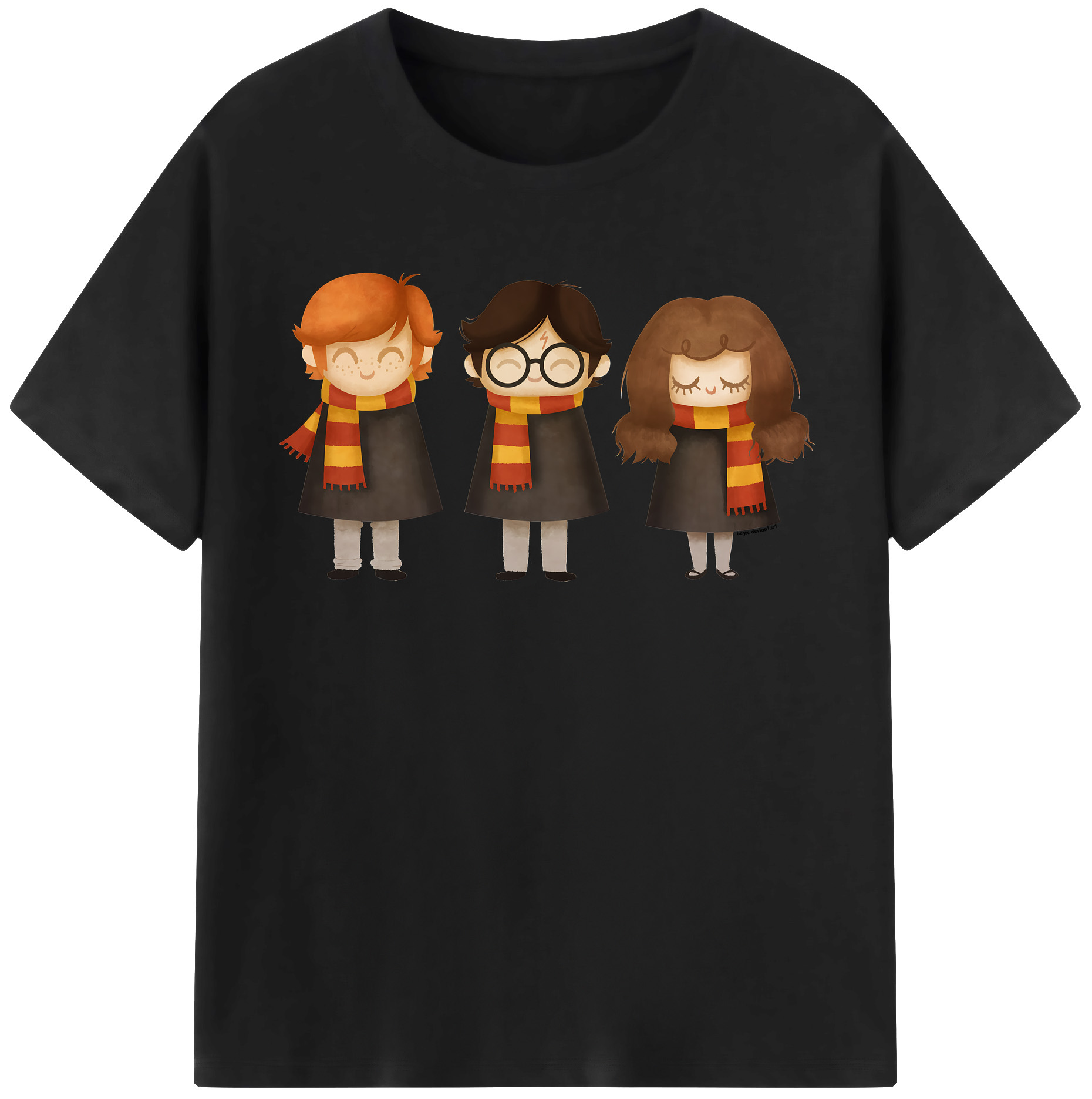 （画像用） Harry Potter ハリー・ポッターシリーズ 綿100％半袖Tシャツ（フロントプリント）