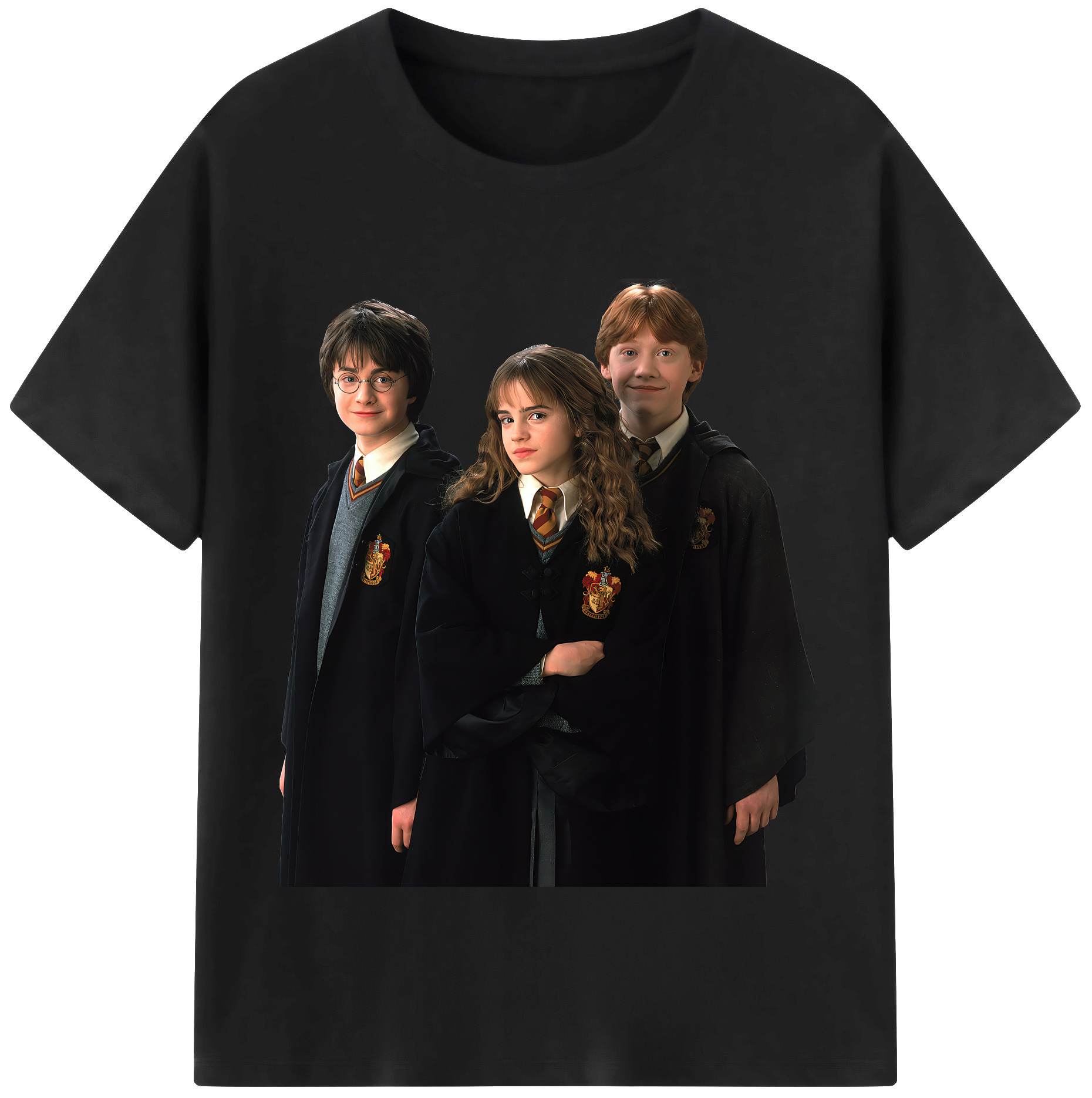 （画像用） Harry Potter ハリー・ポッターシリーズ 綿100％半袖Tシャツ（フロントプリント）