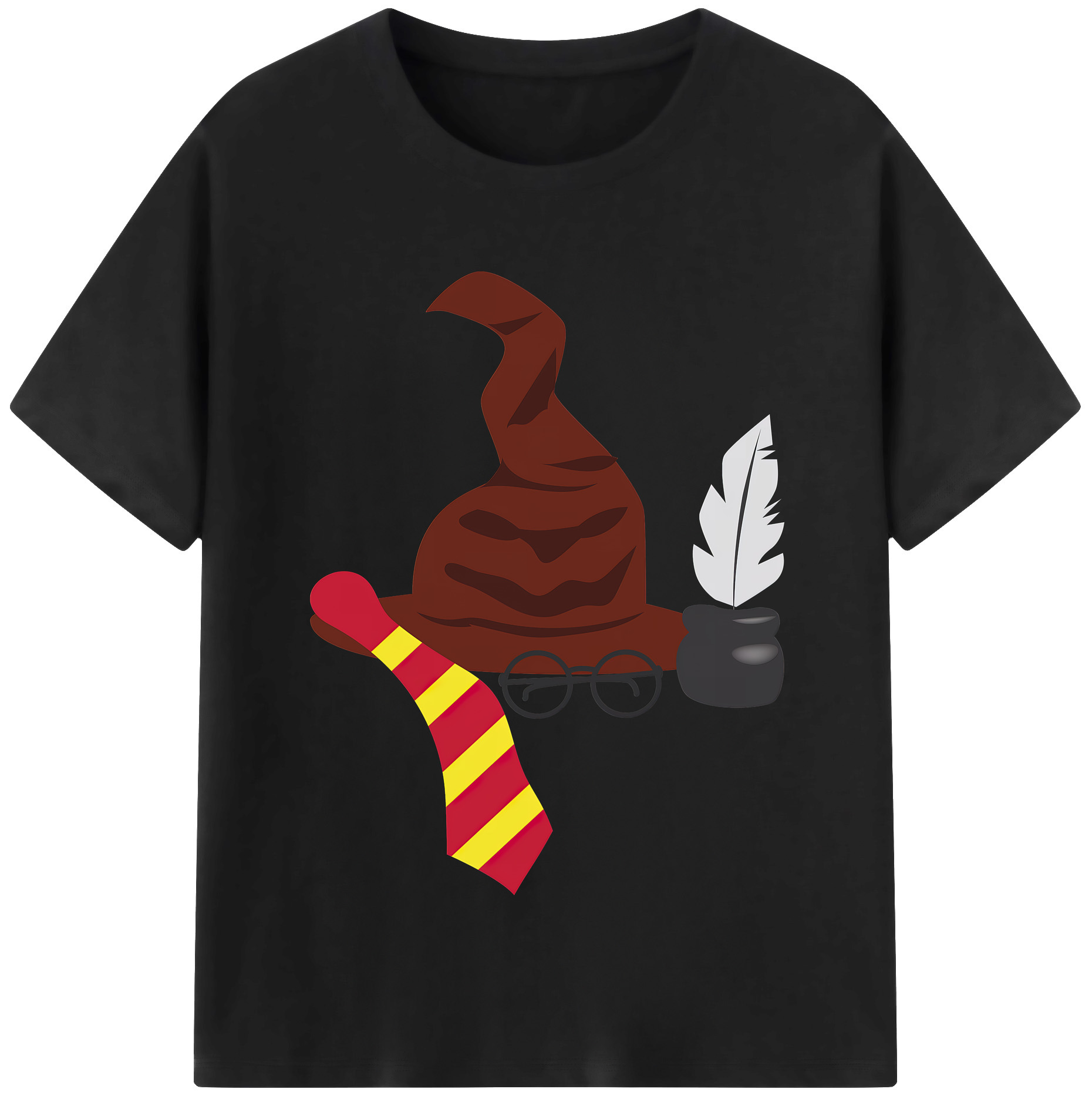 （画像用） Harry Potter ハリー・ポッターシリーズ 綿100％半袖Tシャツ（フロントプリント）