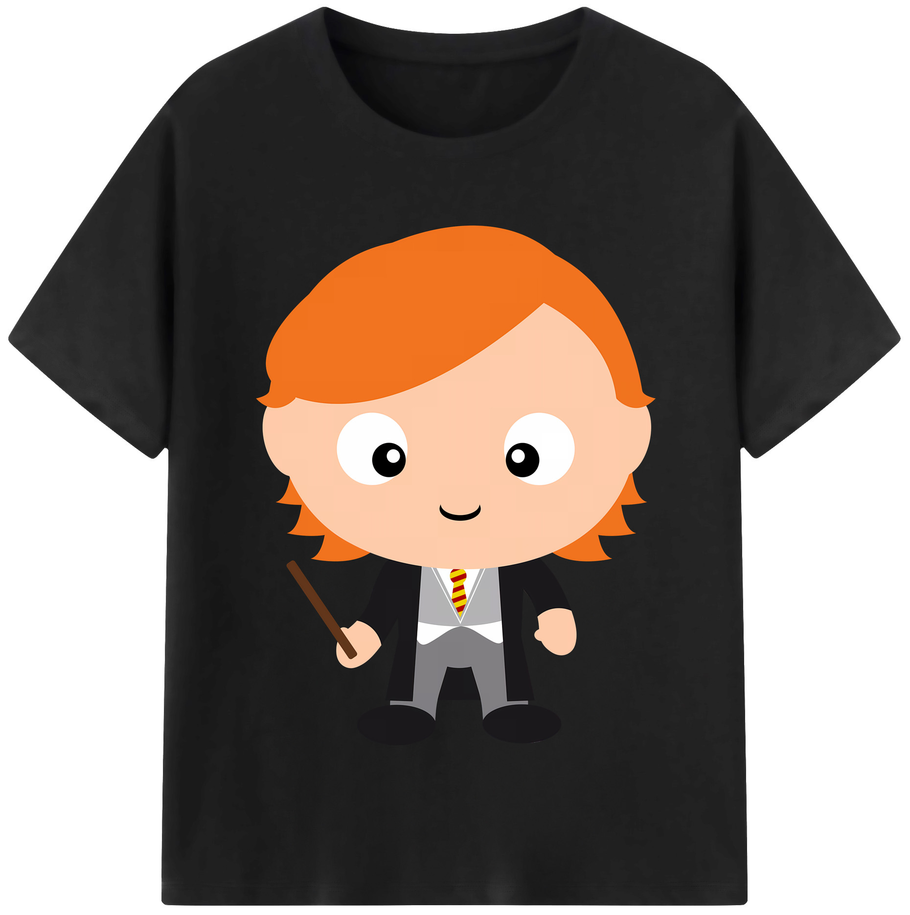 （画像用） Harry Potter ハリー・ポッターシリーズ 綿100％半袖Tシャツ（フロントプリント）