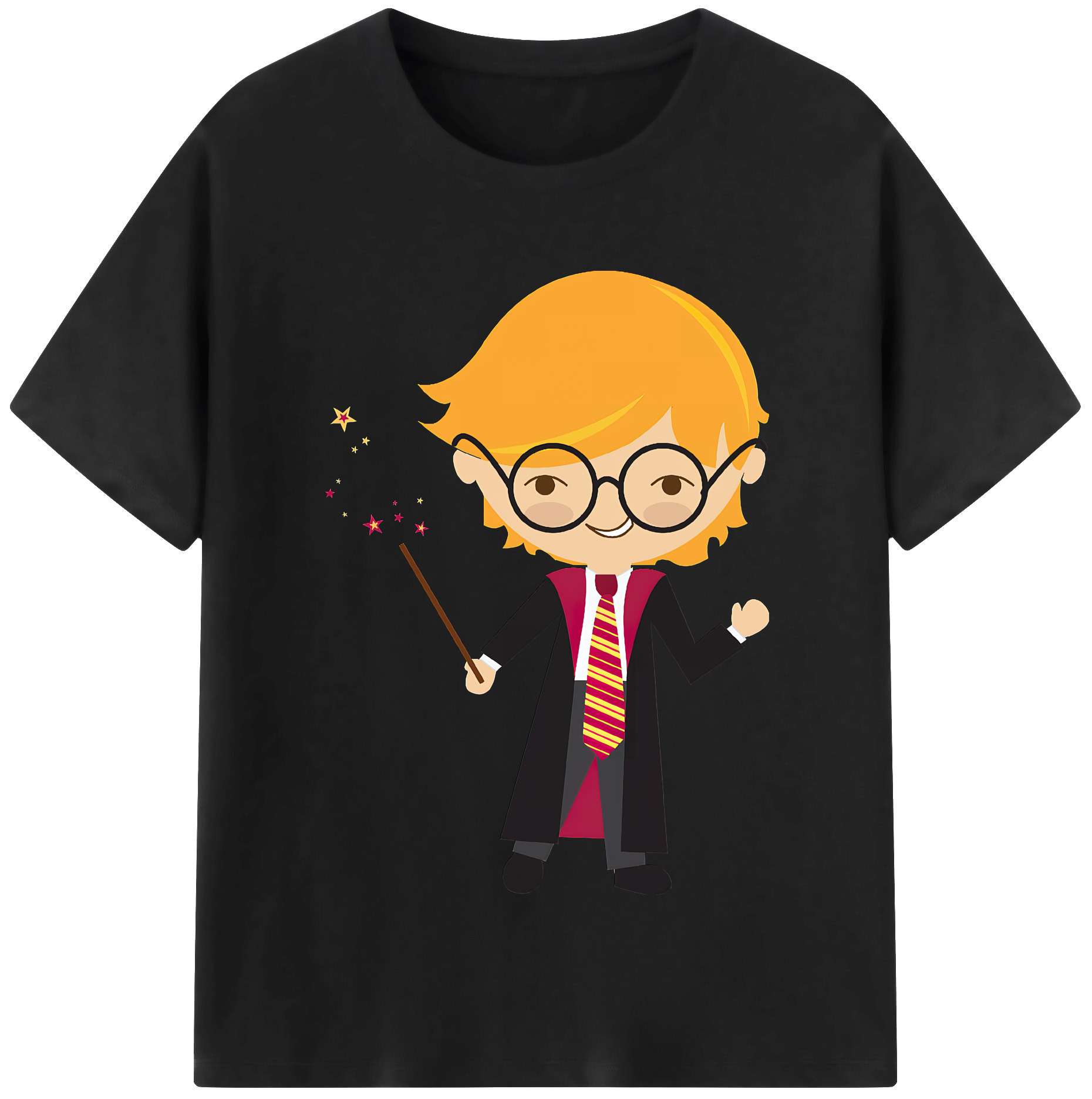 （画像用） Harry Potter ハリー・ポッターシリーズ 綿100％半袖Tシャツ（フロントプリント）