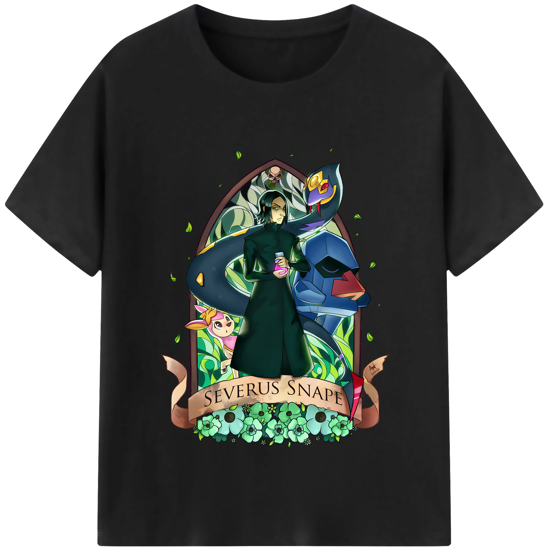 （画像用） Harry Potter ハリー・ポッターシリーズ 綿100％半袖Tシャツ（フロントプリント）