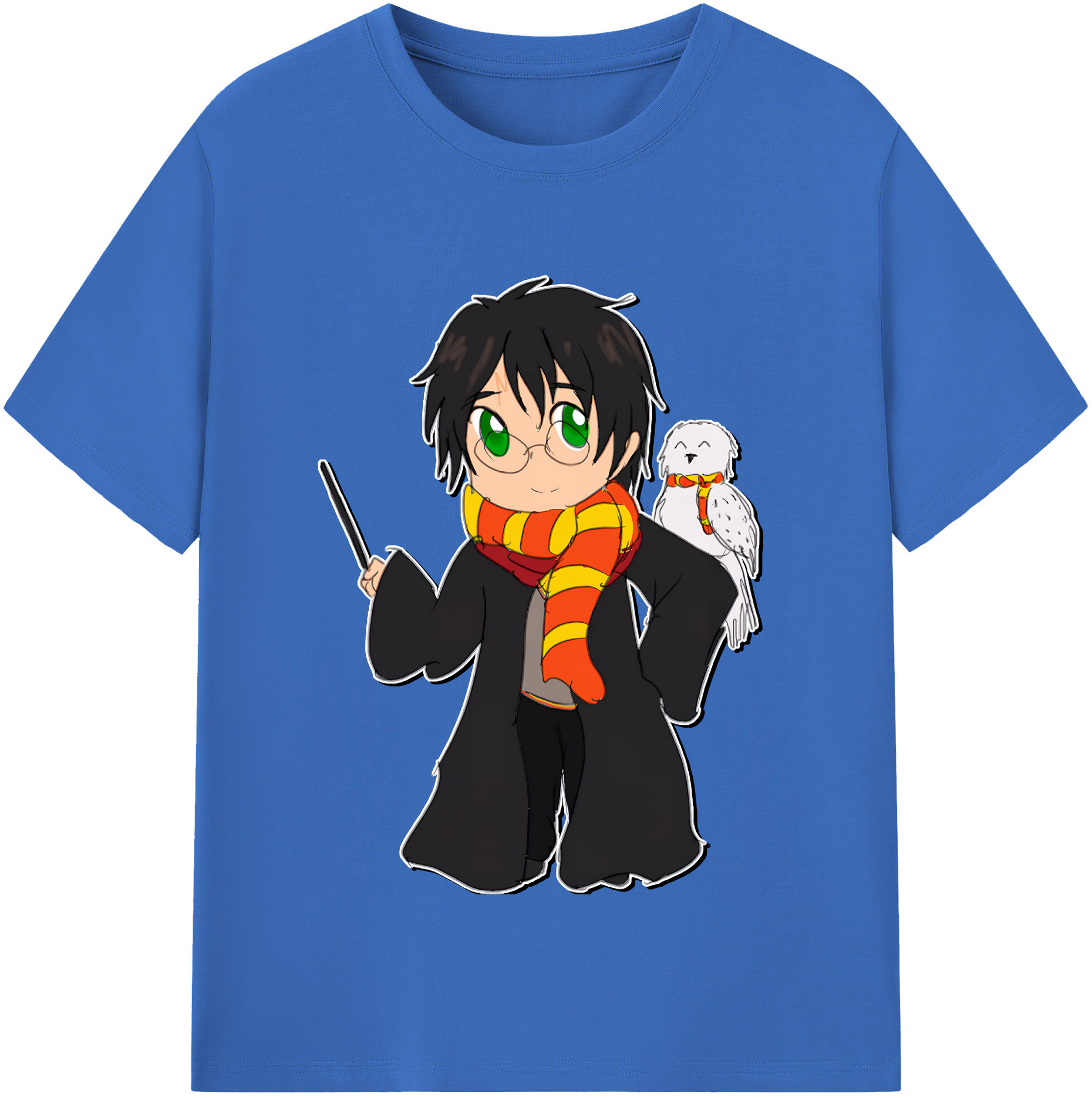 （画像用） Harry Potter ハリー・ポッターシリーズ 綿100％半袖Tシャツ（フロントプリント）