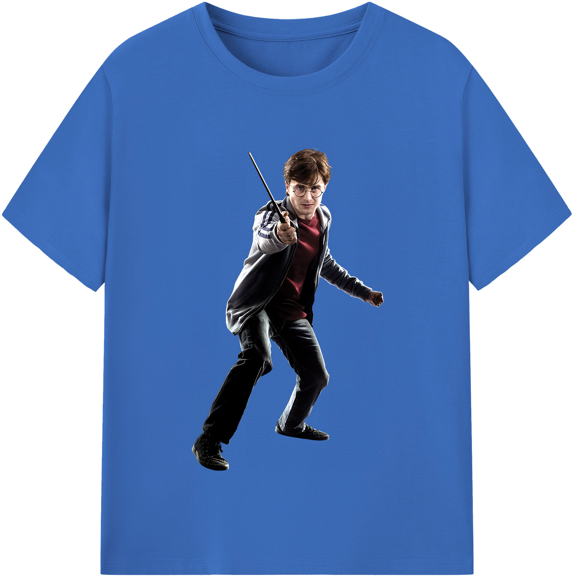 （画像用） Harry Potter ハリー・ポッターシリーズ 綿100％半袖Tシャツ（フロントプリント）