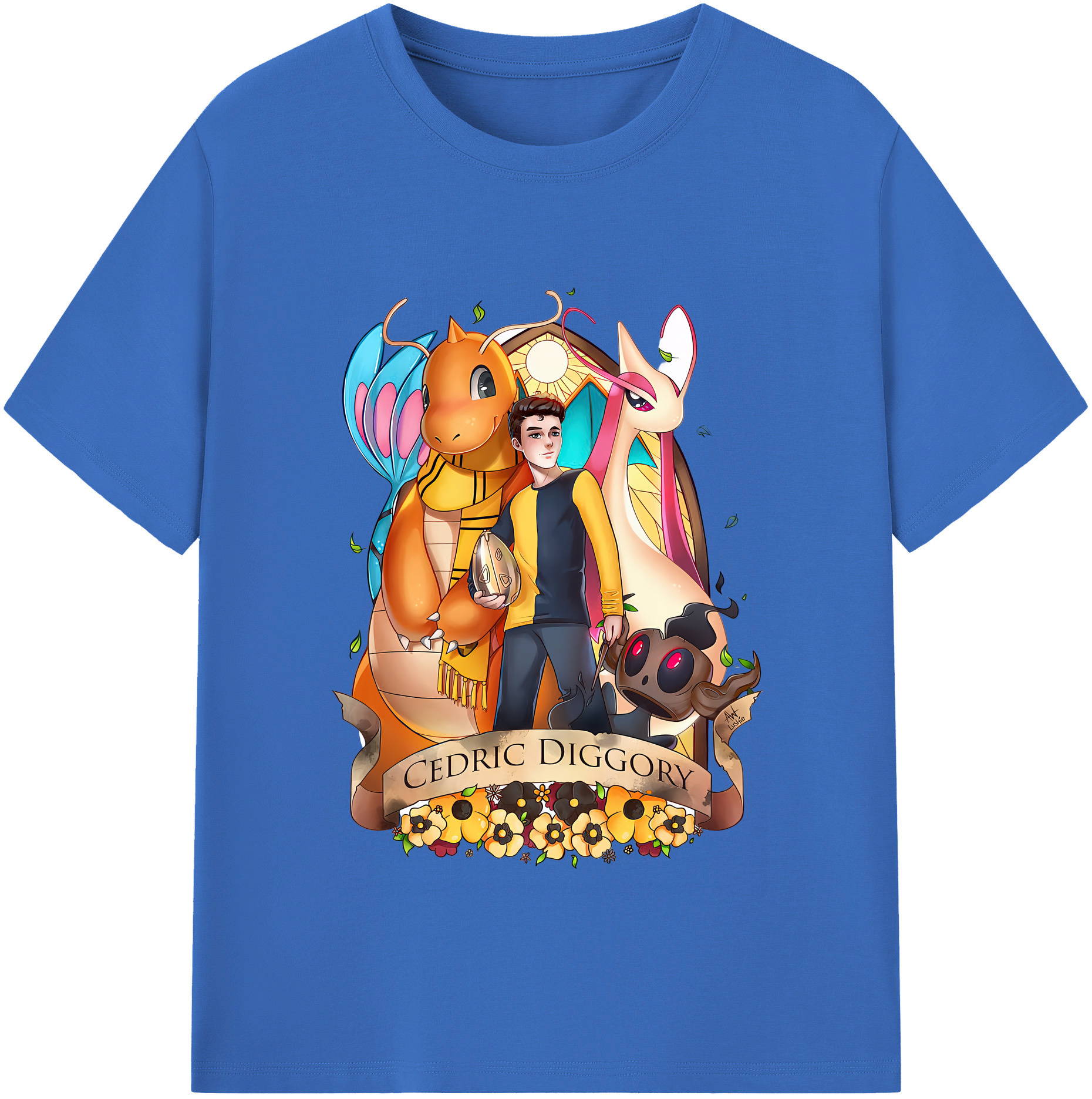 （画像用） Harry Potter ハリー・ポッターシリーズ 綿100％半袖Tシャツ（フロントプリント）