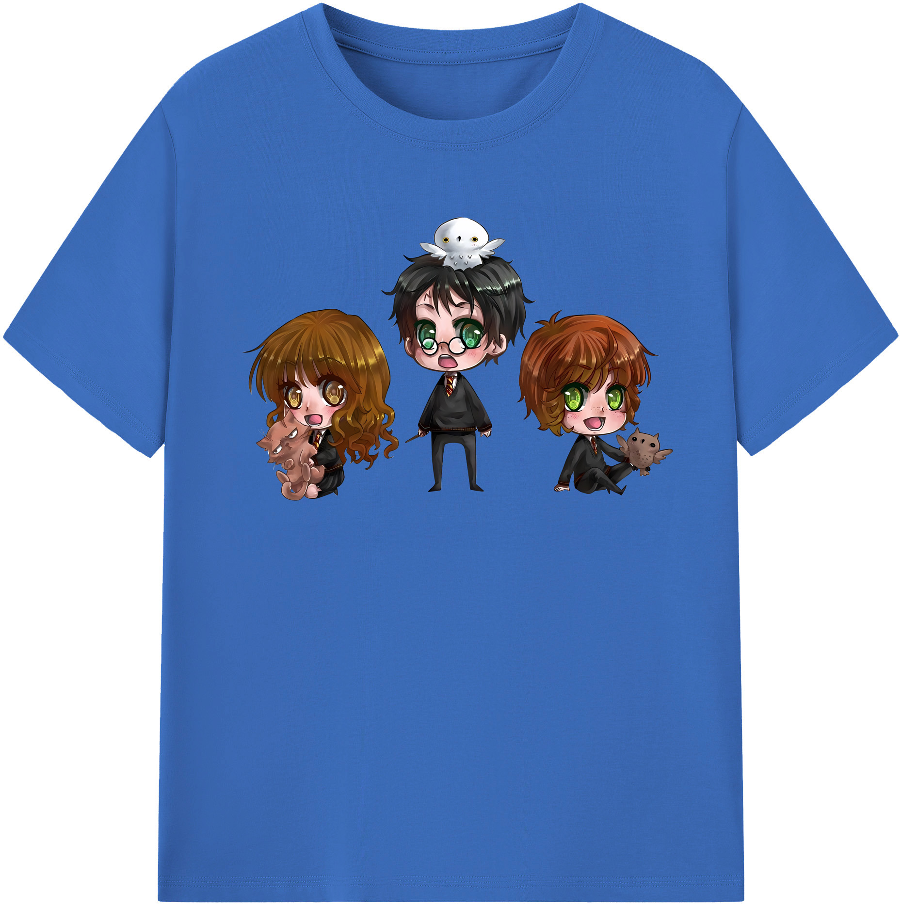 （画像用） Harry Potter ハリー・ポッターシリーズ 綿100％半袖Tシャツ（フロントプリント）