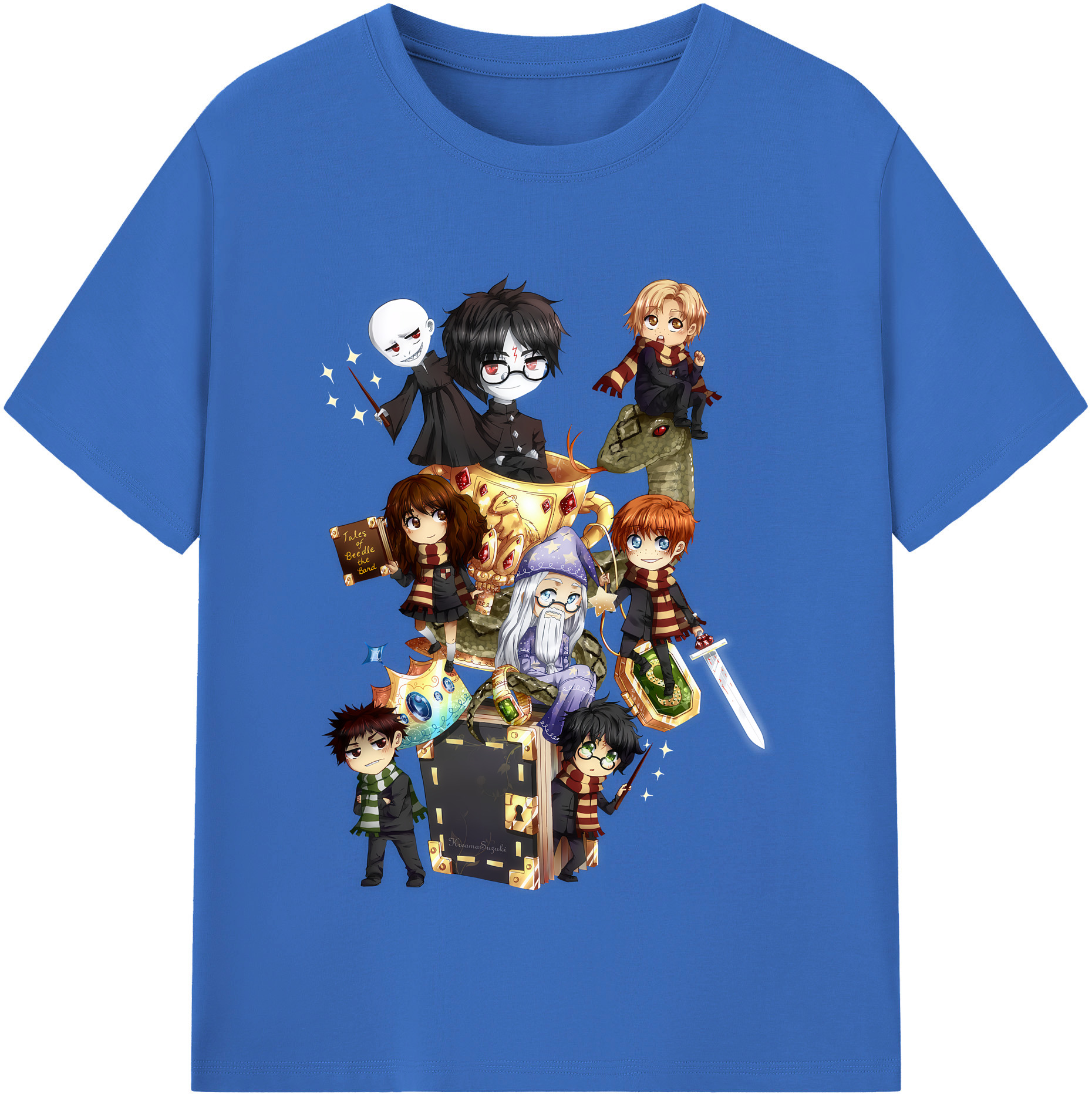 （画像用） Harry Potter ハリー・ポッターシリーズ 綿100％半袖Tシャツ（フロントプリント）