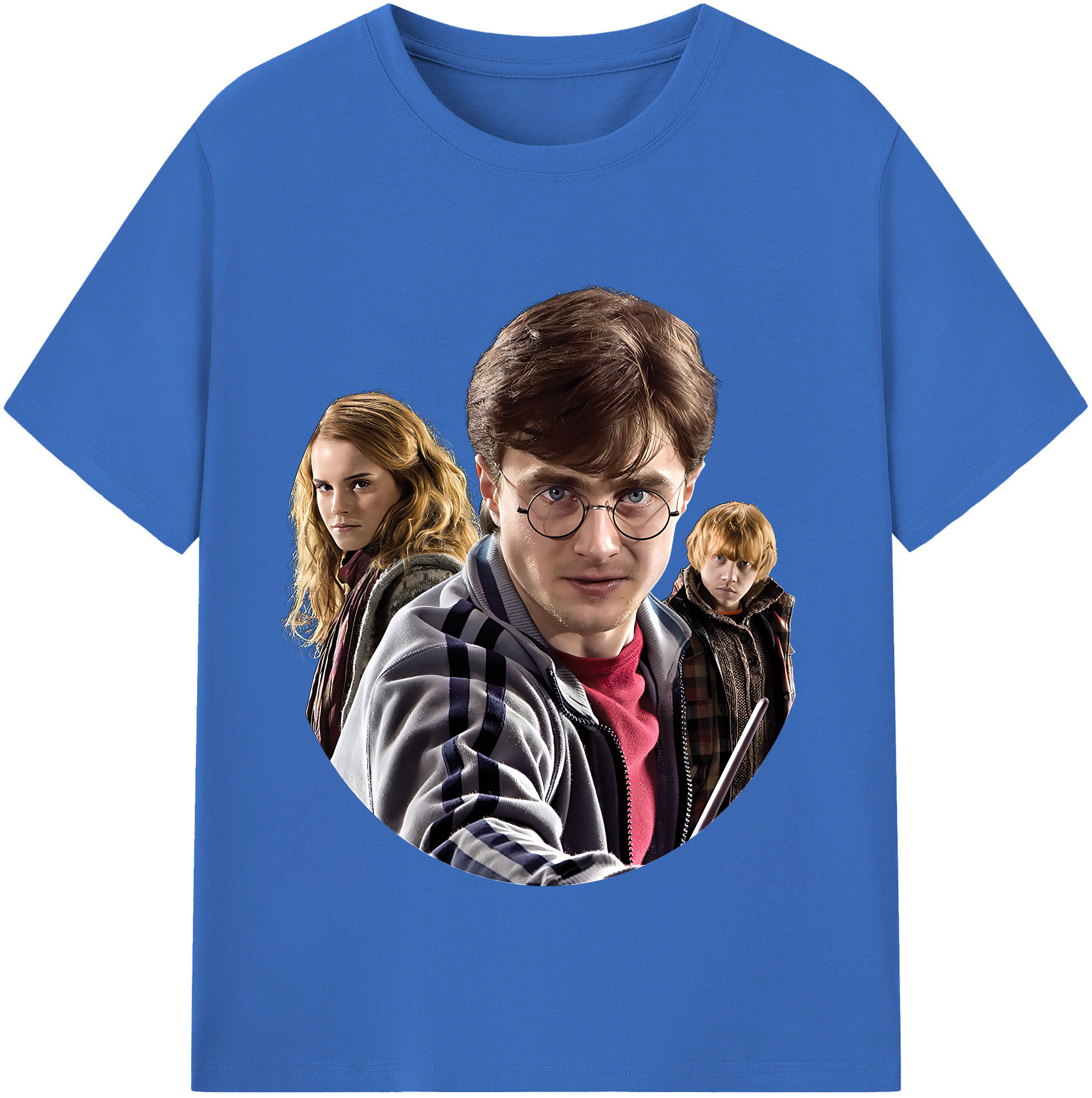 （画像用） Harry Potter ハリー・ポッターシリーズ 綿100％半袖Tシャツ（フロントプリント）