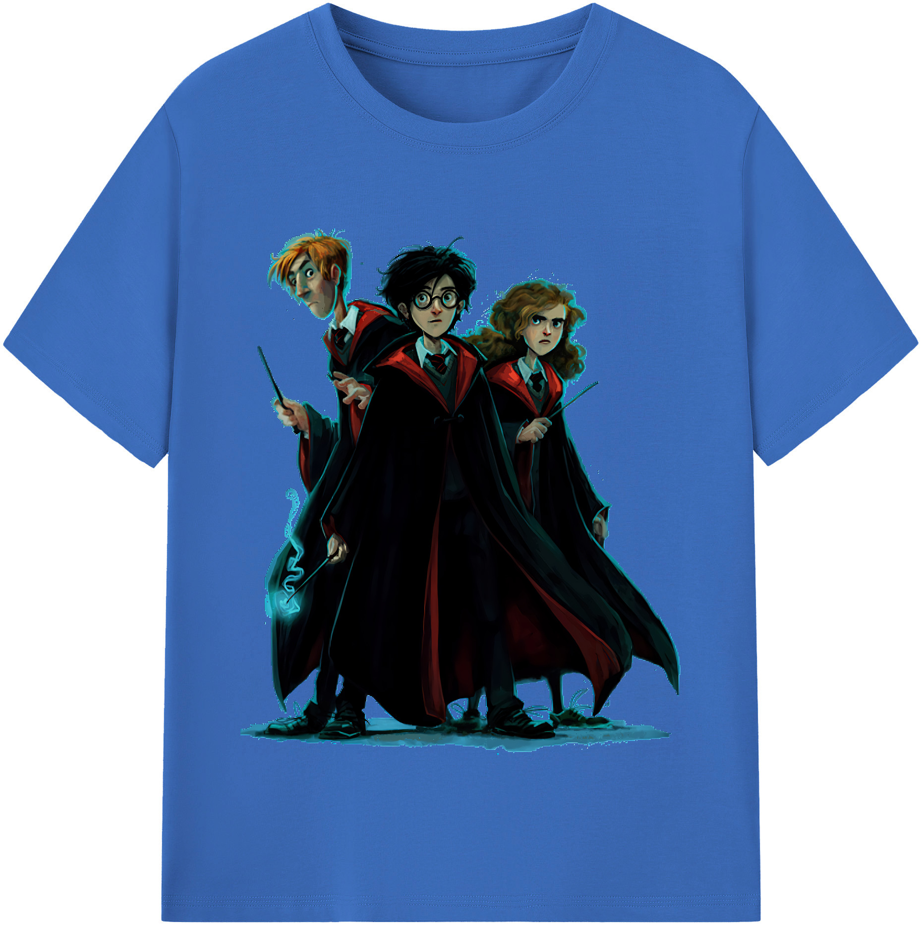 （画像用） Harry Potter ハリー・ポッターシリーズ 綿100％半袖Tシャツ（フロントプリント）