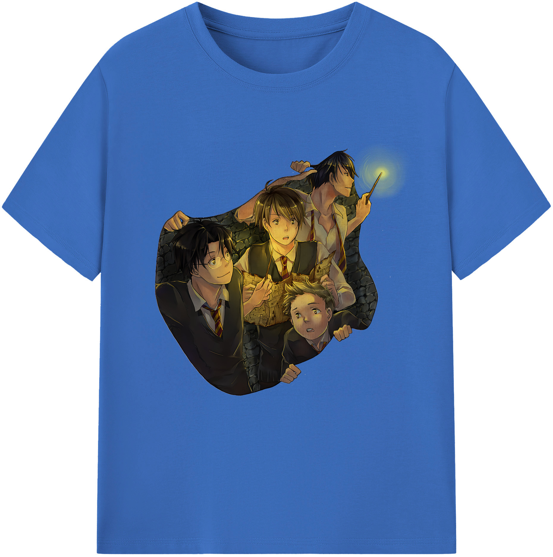 （画像用） Harry Potter ハリー・ポッターシリーズ 綿100％半袖Tシャツ（フロントプリント）
