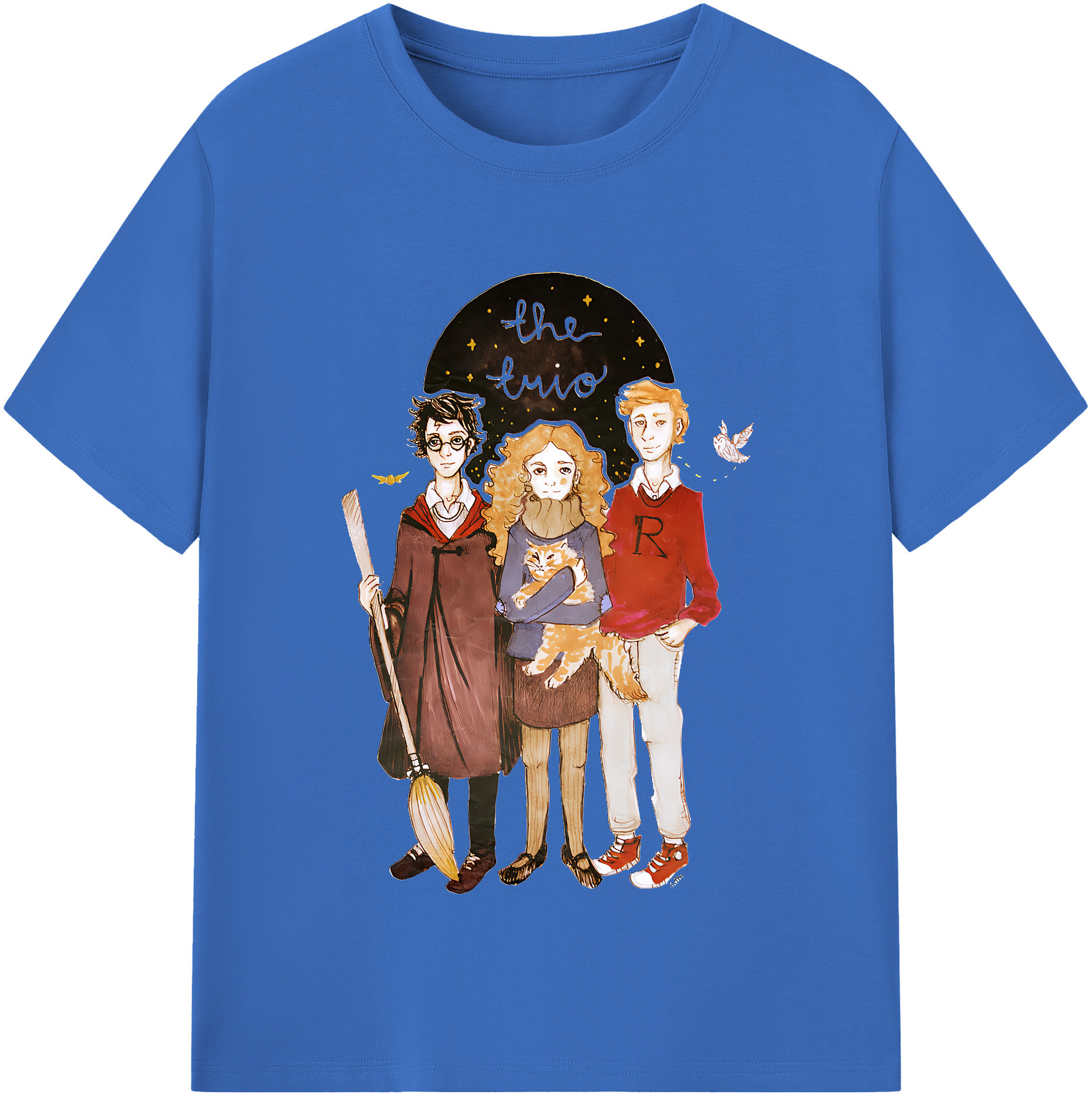 （画像用） Harry Potter ハリー・ポッターシリーズ 綿100％半袖Tシャツ（フロントプリント）