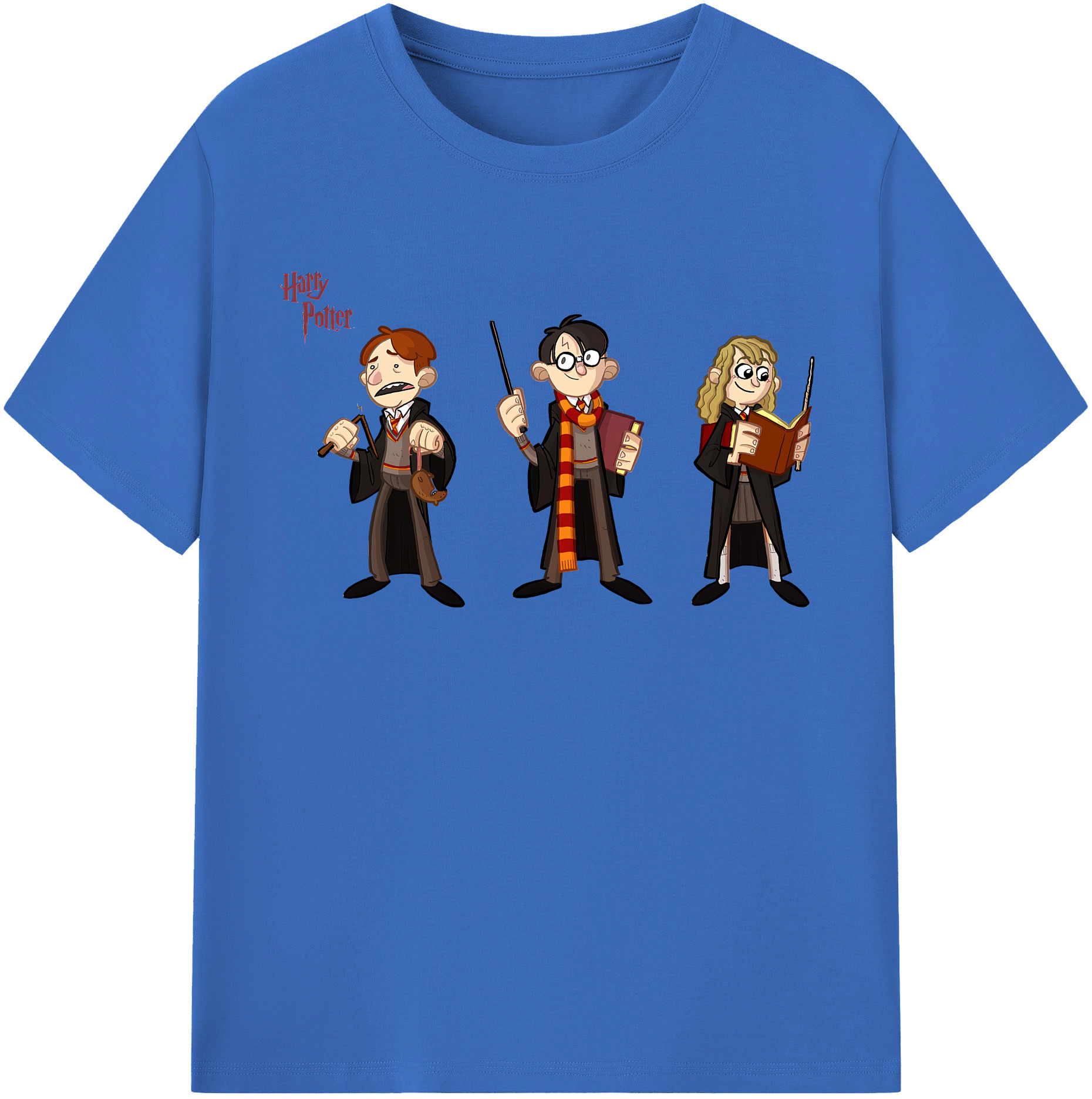 （画像用） Harry Potter ハリー・ポッターシリーズ 綿100％半袖Tシャツ（フロントプリント）